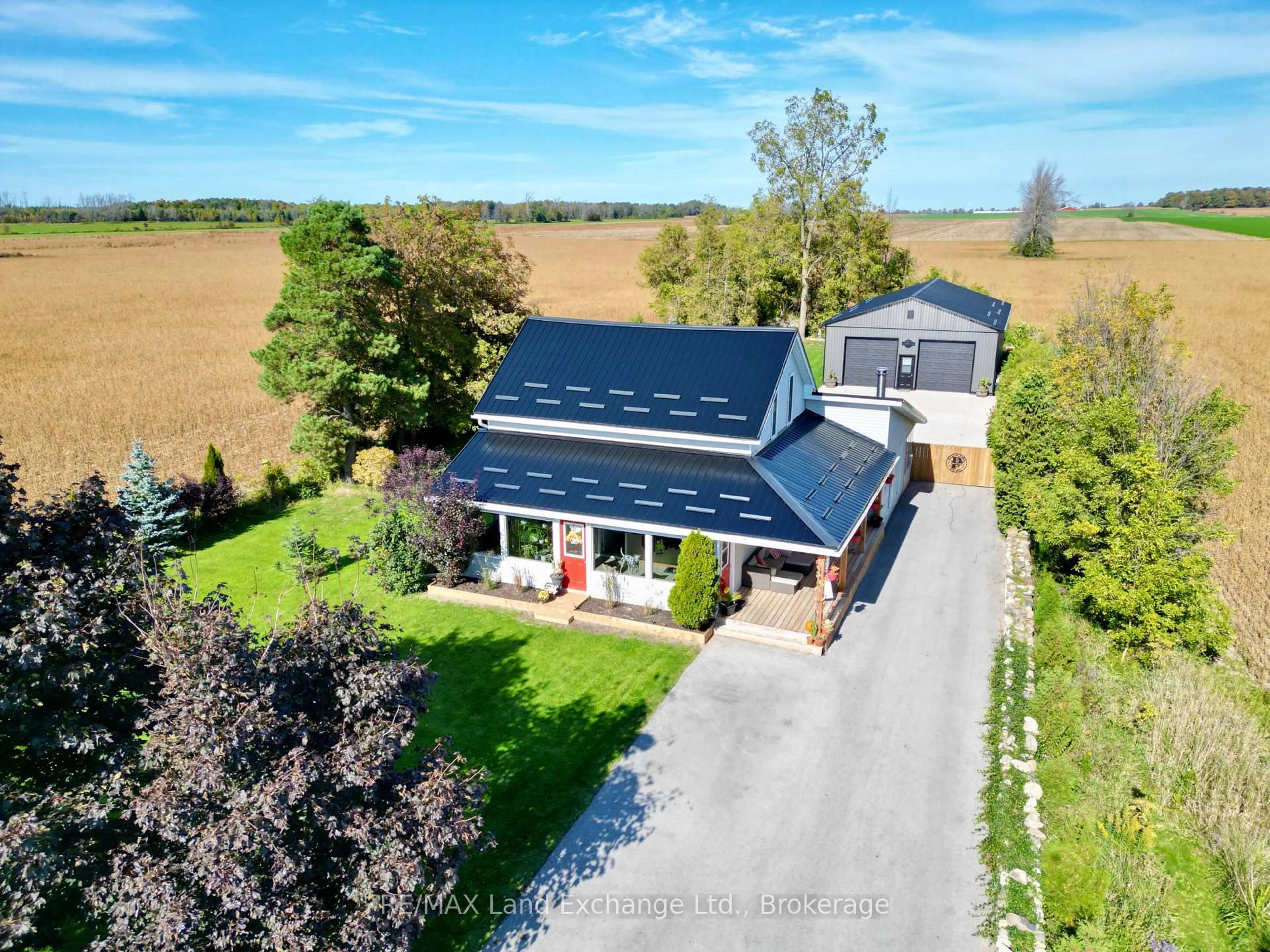 A pic from outside/outdoor area/front of a property/back of a property/a pic from drone, building for 1676 BRUCE-SAUGEEN Townline, Saugeen Shores Ontario N0H 2C5