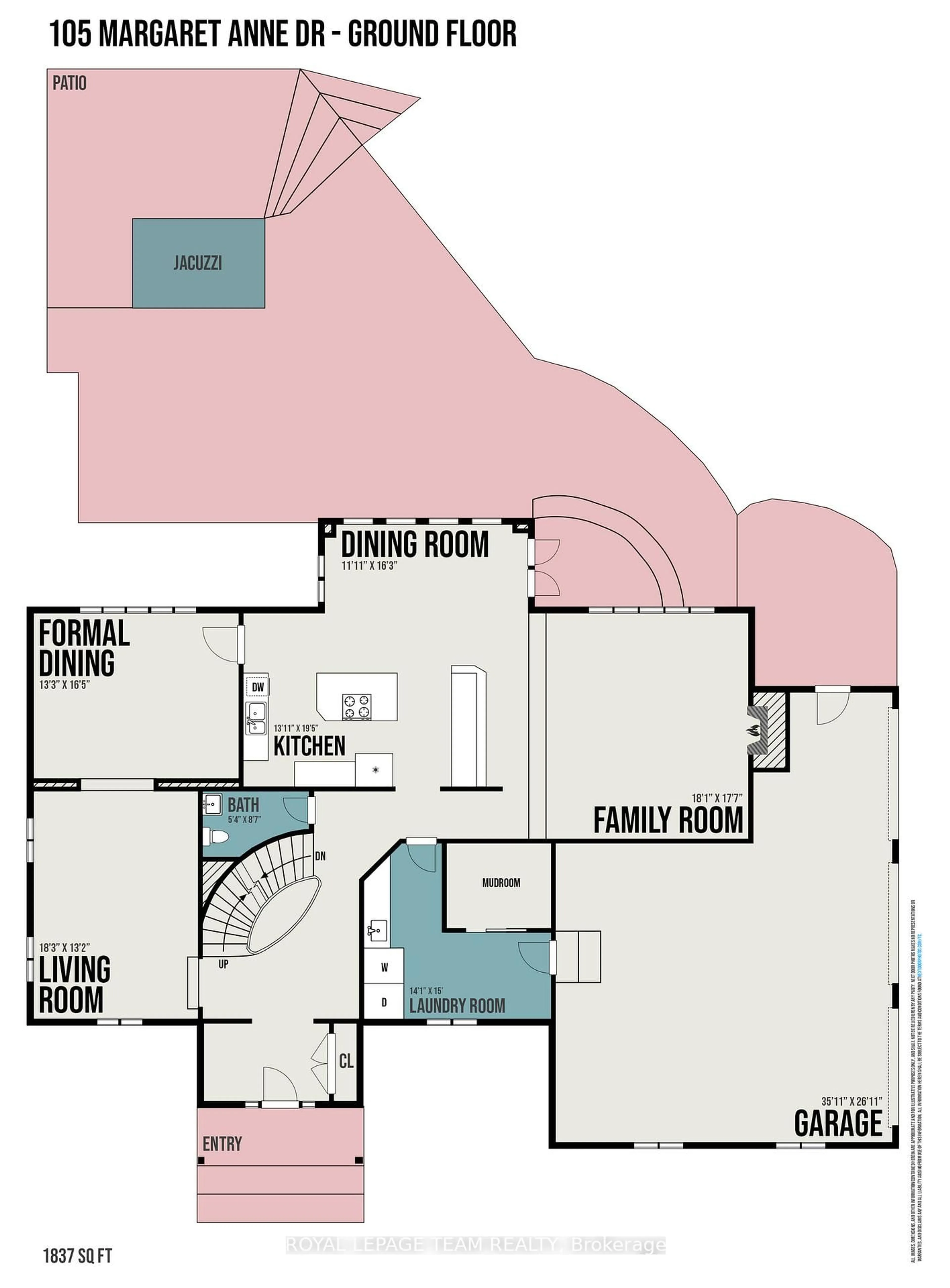Floor plan for 105 MARGARET ANNE Dr, Carp Ontario K0A 1L0