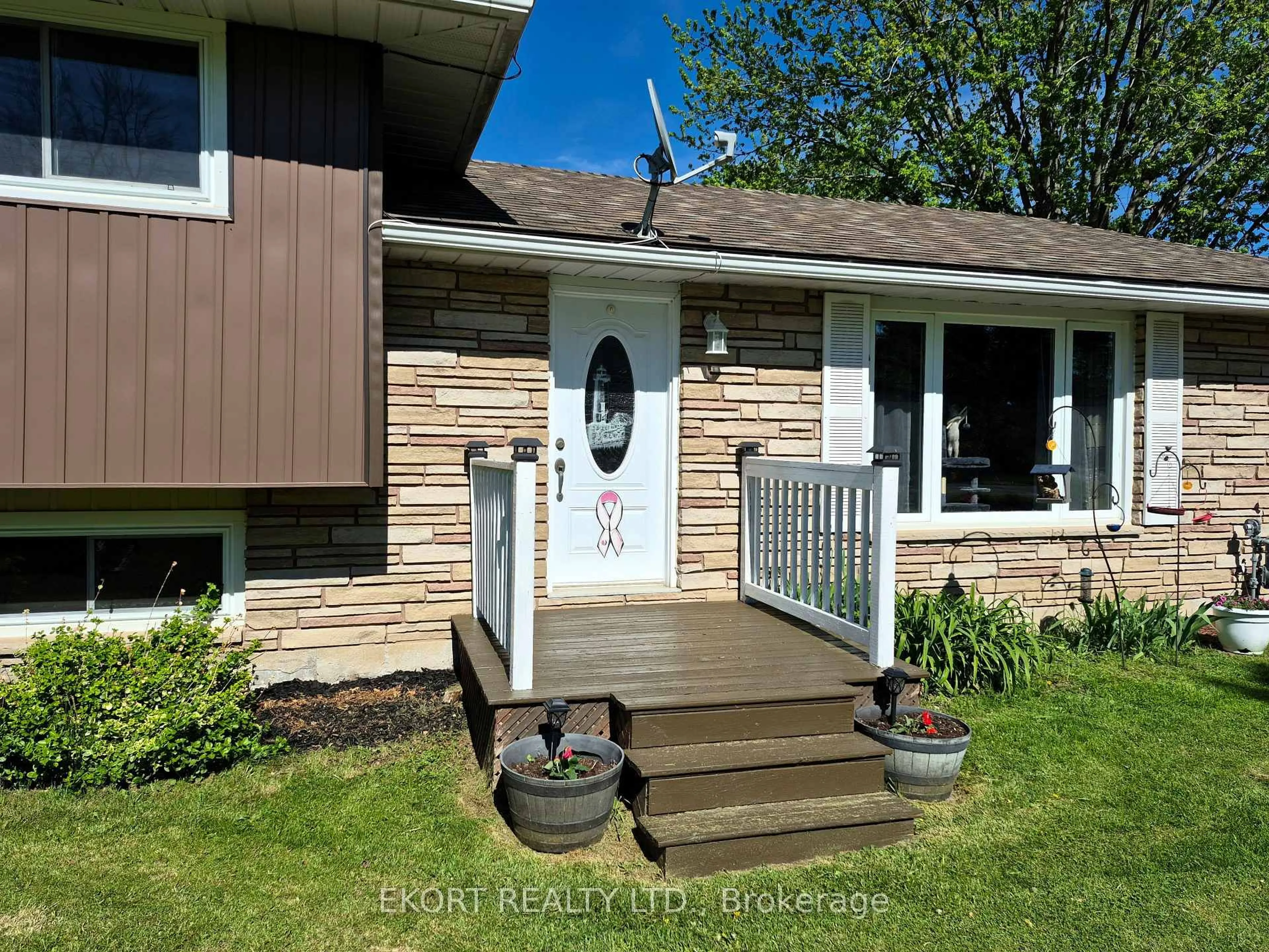 Home with vinyl exterior material, street for 2328 Wallbridge-Loy Rd, Quinte West Ontario K0K 2B0