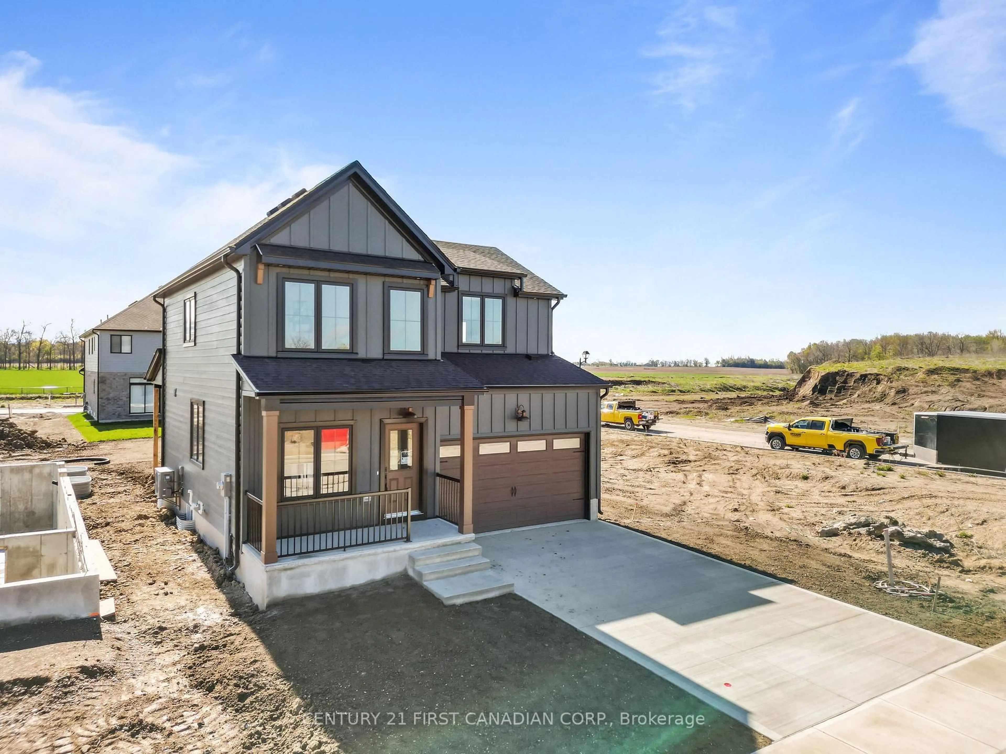A pic from outside/outdoor area/front of a property/back of a property/a pic from drone, unknown for 30 Sheldabren St, North Middlesex Ontario N0M 1A0