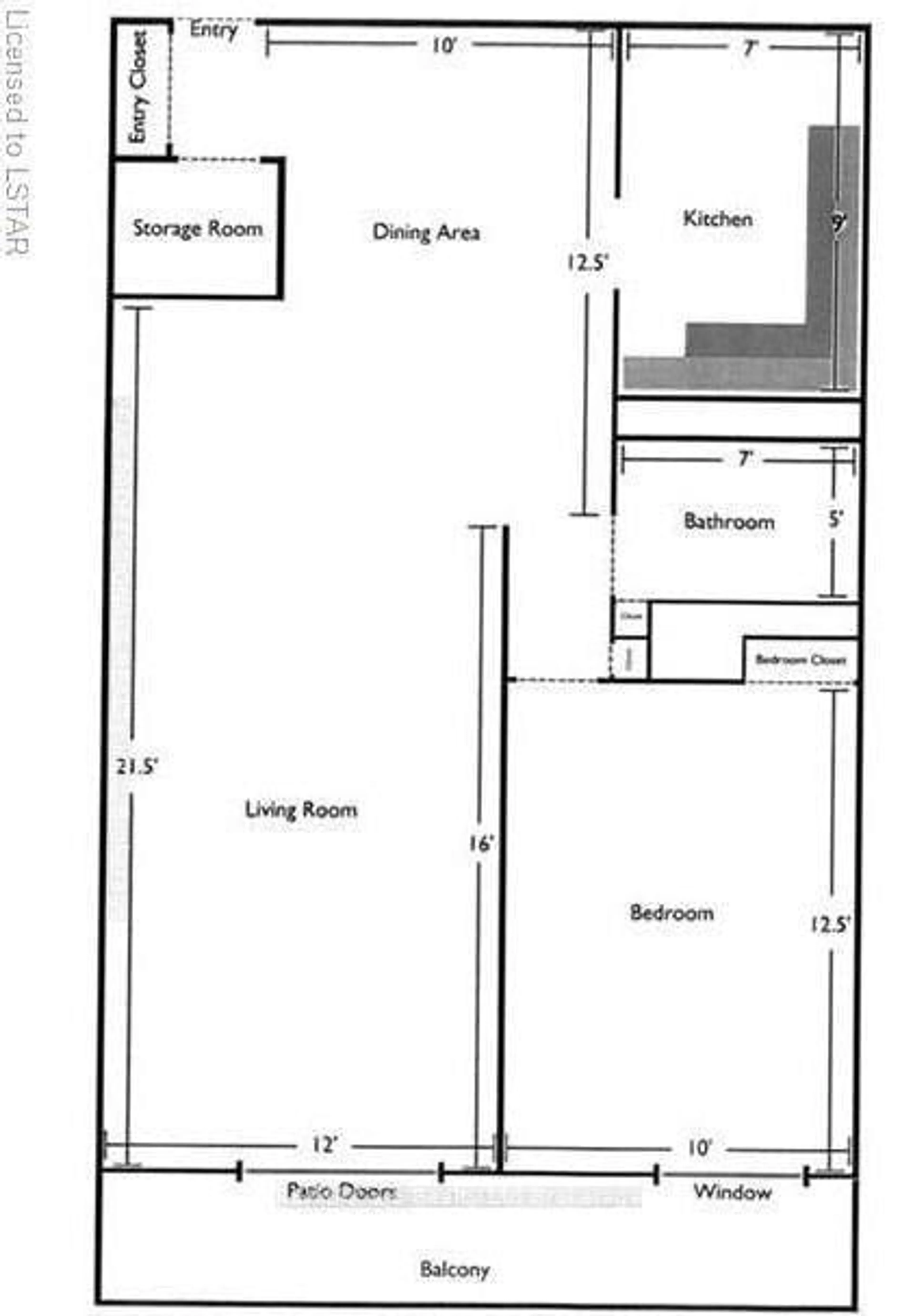 Floor plan for 583 Mornington Ave #501, London East Ontario N5Y 3E9