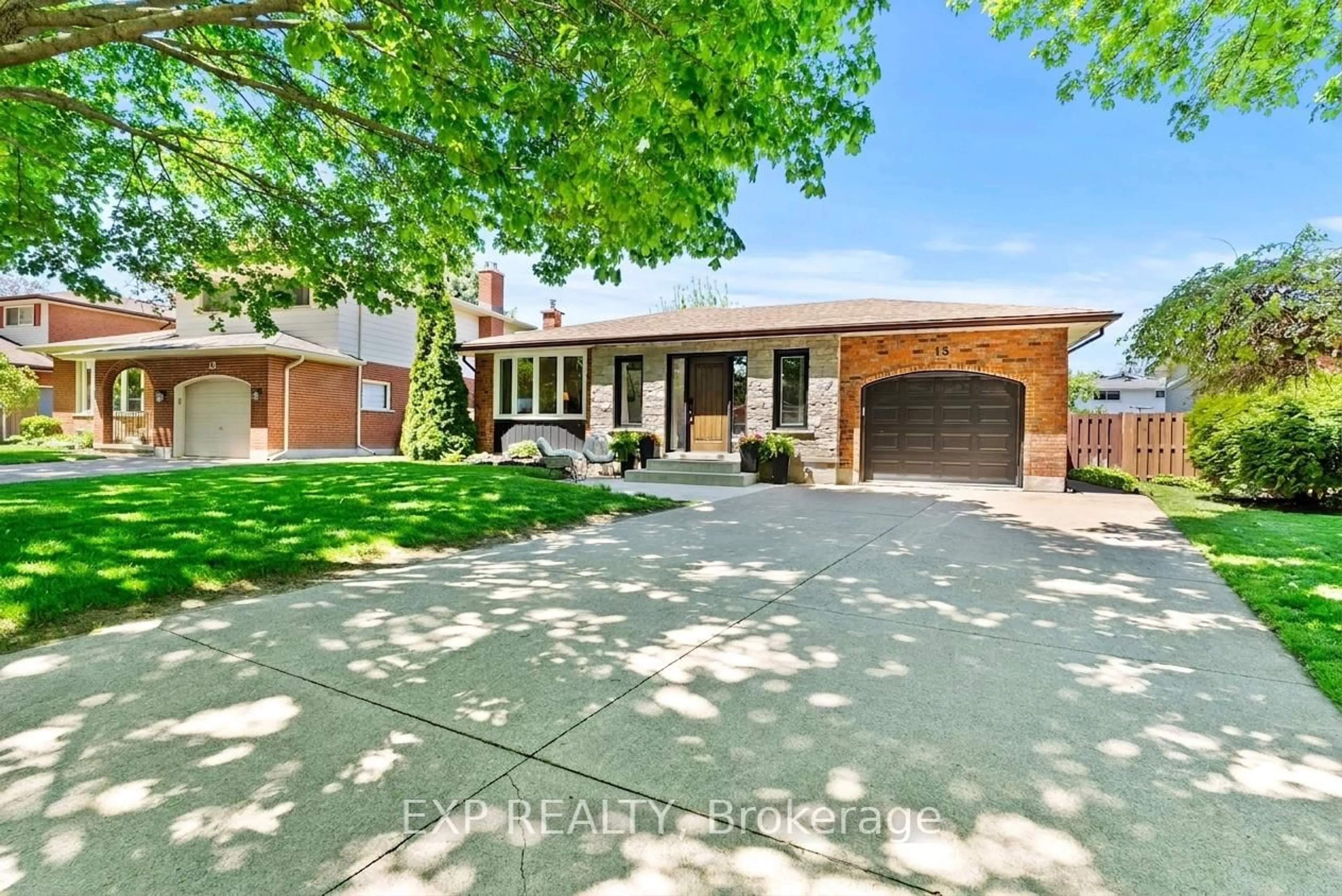 Home with brick exterior material, street for 15 Chatham Rd, St. Catharines Ontario L2M 4N7