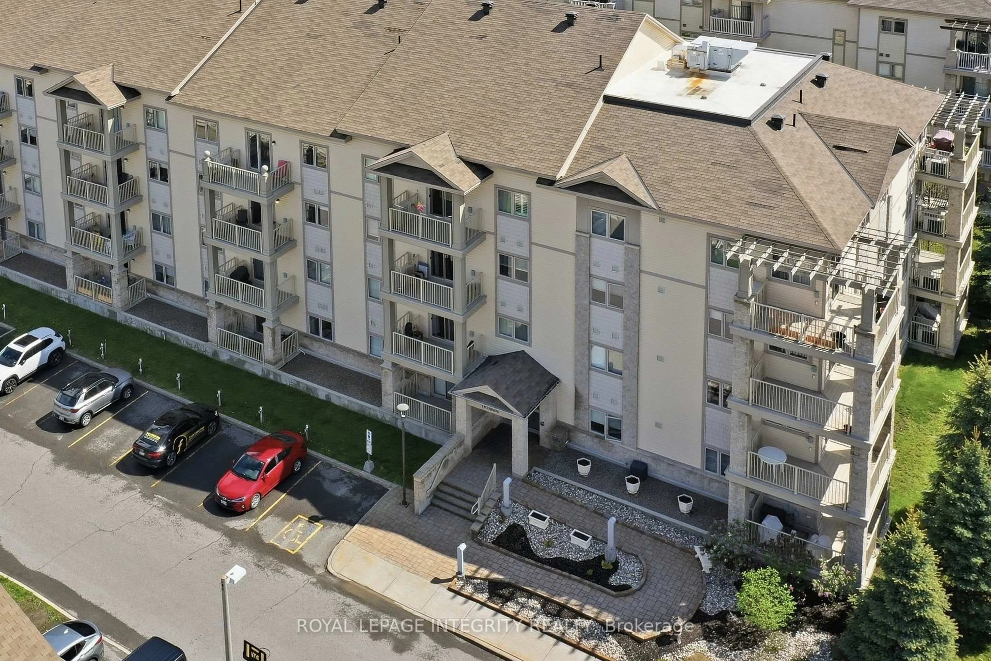 A pic from outside/outdoor area/front of a property/back of a property/a pic from drone, city buildings view from balcony for 141 Potts Private #413, Ottawa Ontario K4A 0X9