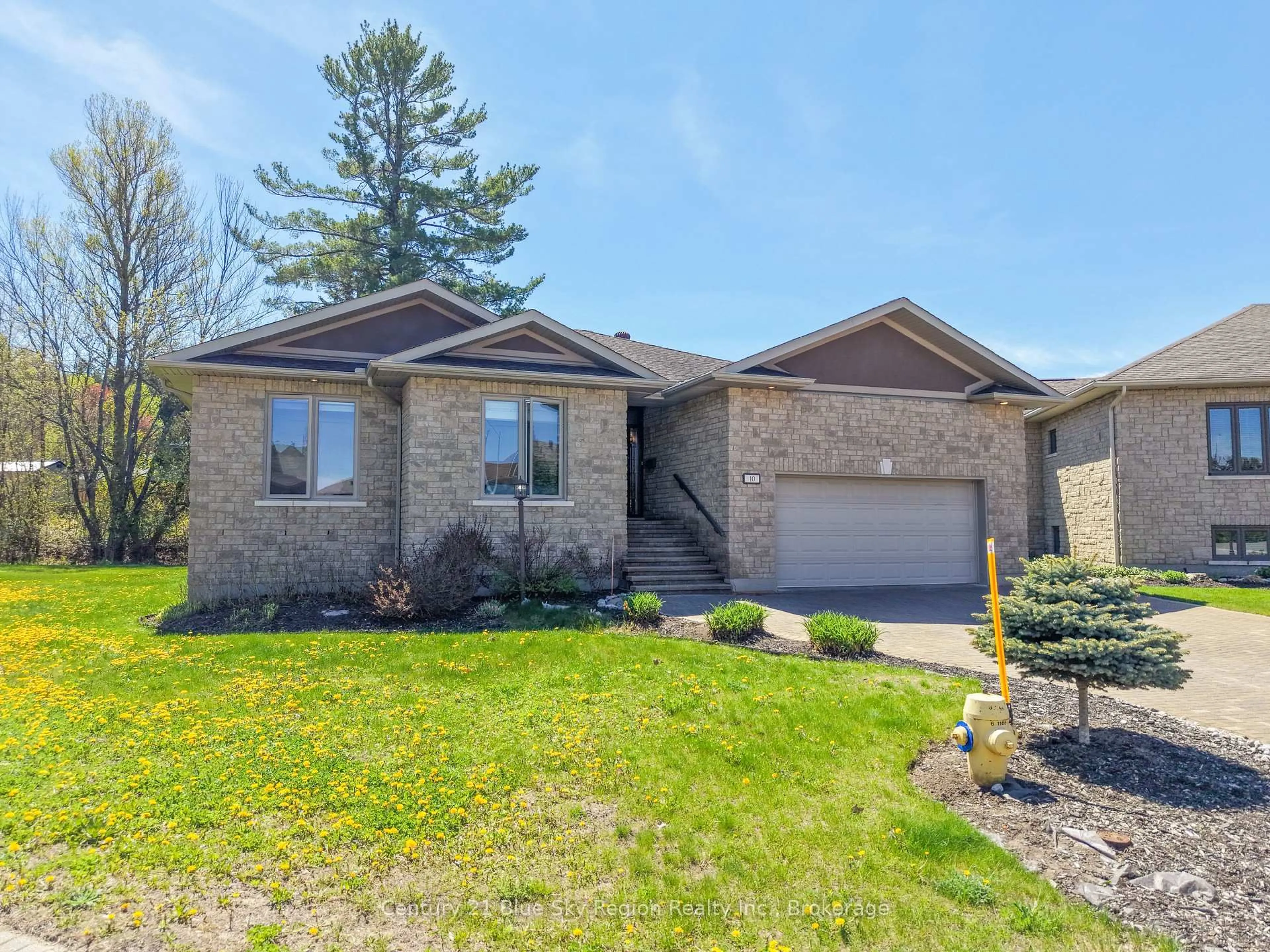 Home with brick exterior material, street for 10 Linden Lane, North Bay Ontario P1B 0A1