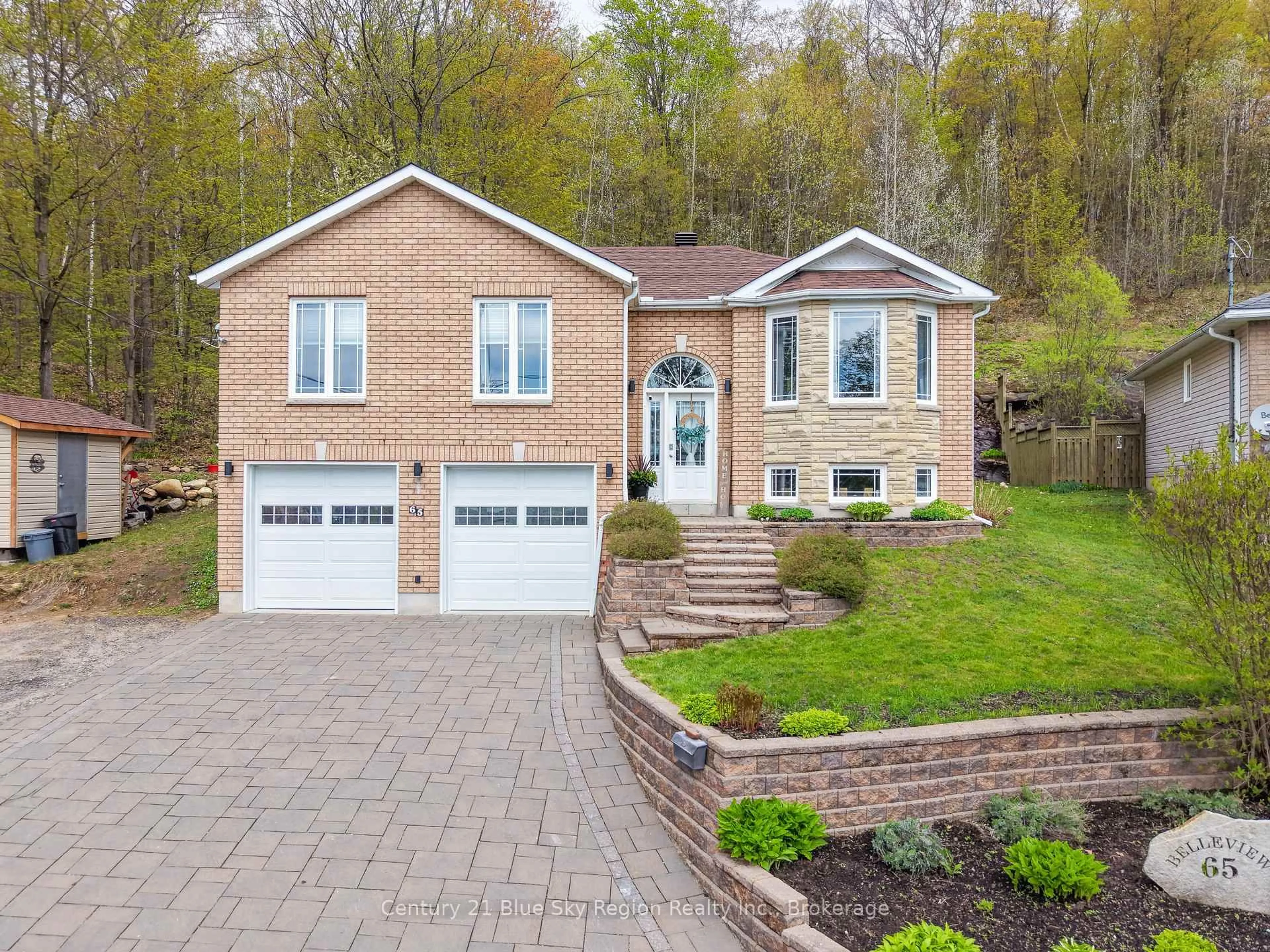 Home with brick exterior material, street for 65 BELLEVIEW Cres, North Bay Ontario P1B 8V2
