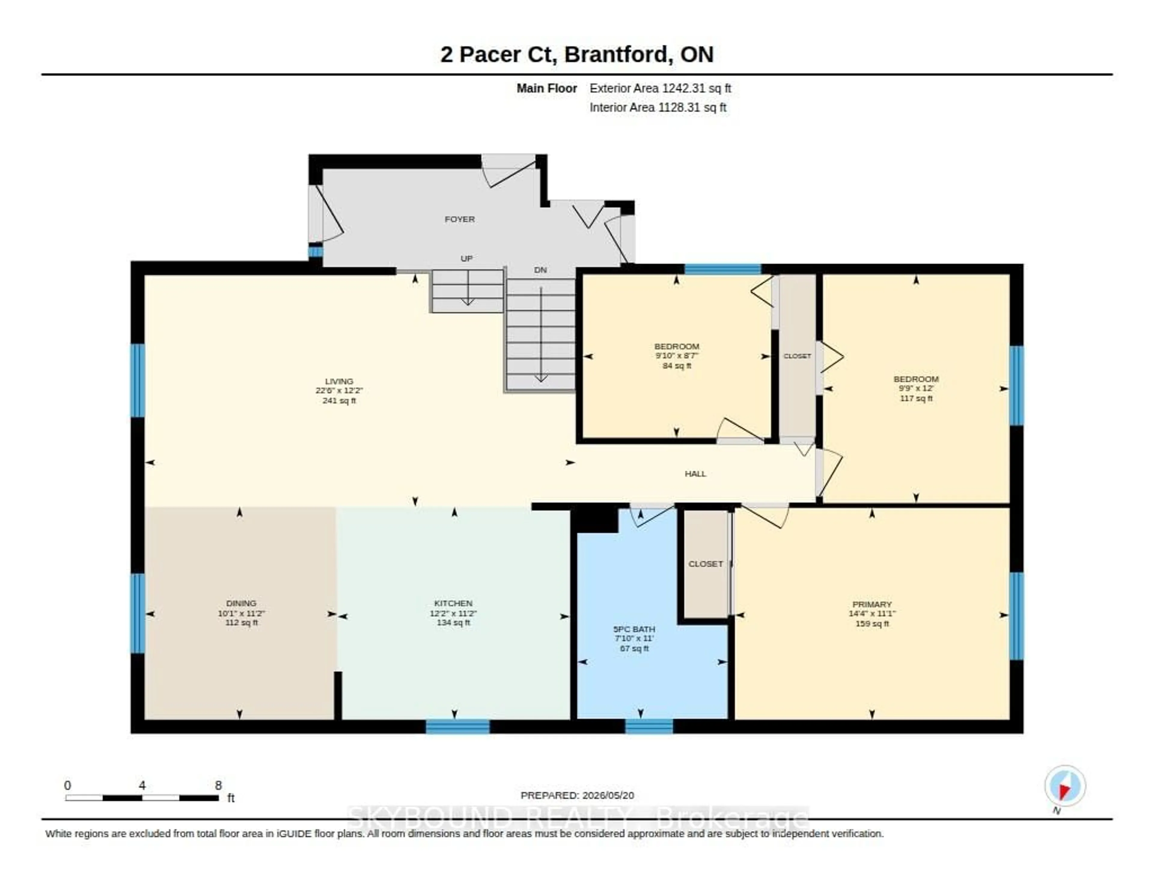 Floor plan for 2 Pacer Crt, Brantford Ontario N3P 1N5