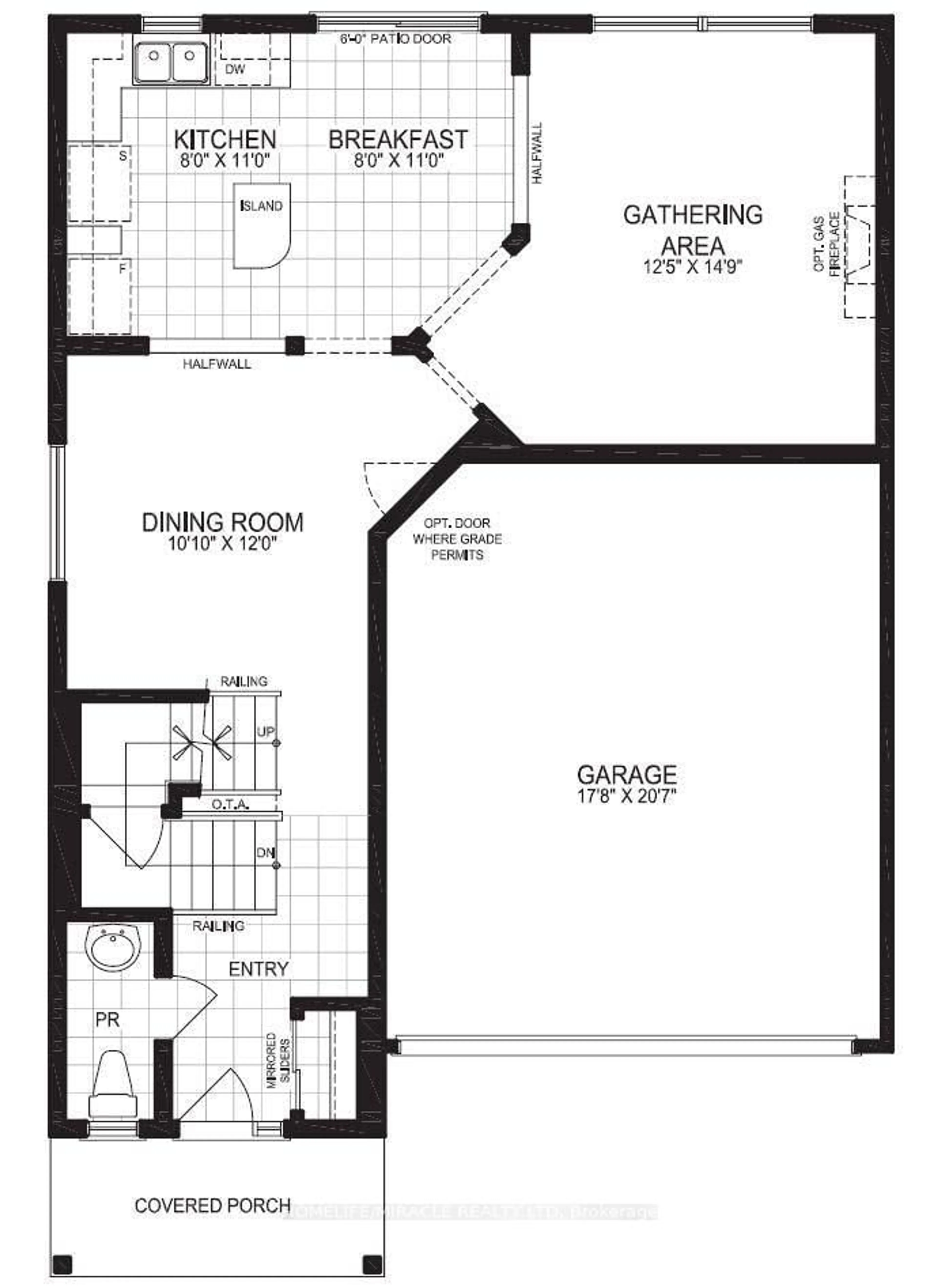Floor plan for 117 Longboat Ru, Brantford Ontario N3T 0R8