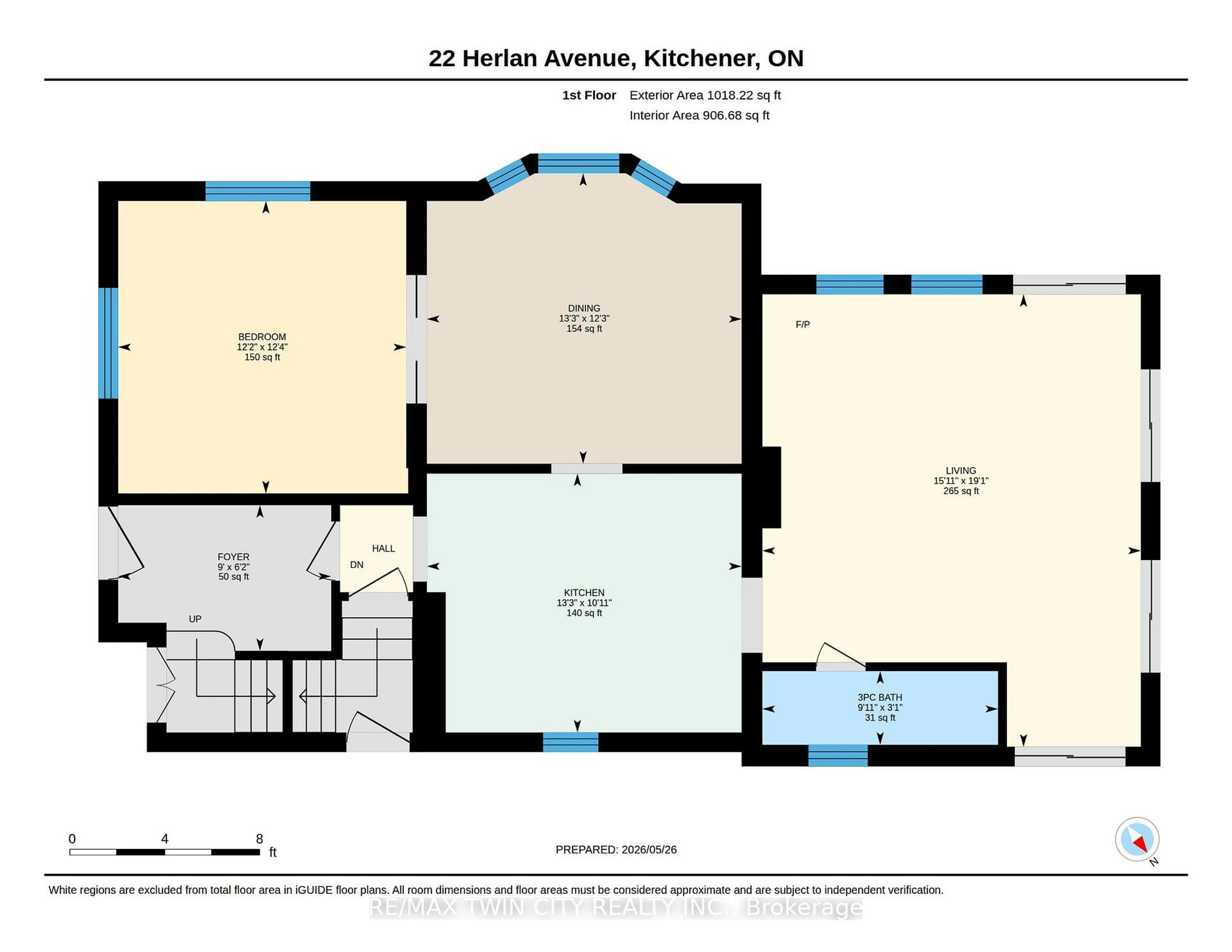 Floor plan for 22 Herlan Ave, Kitchener Ontario N2G 4K3