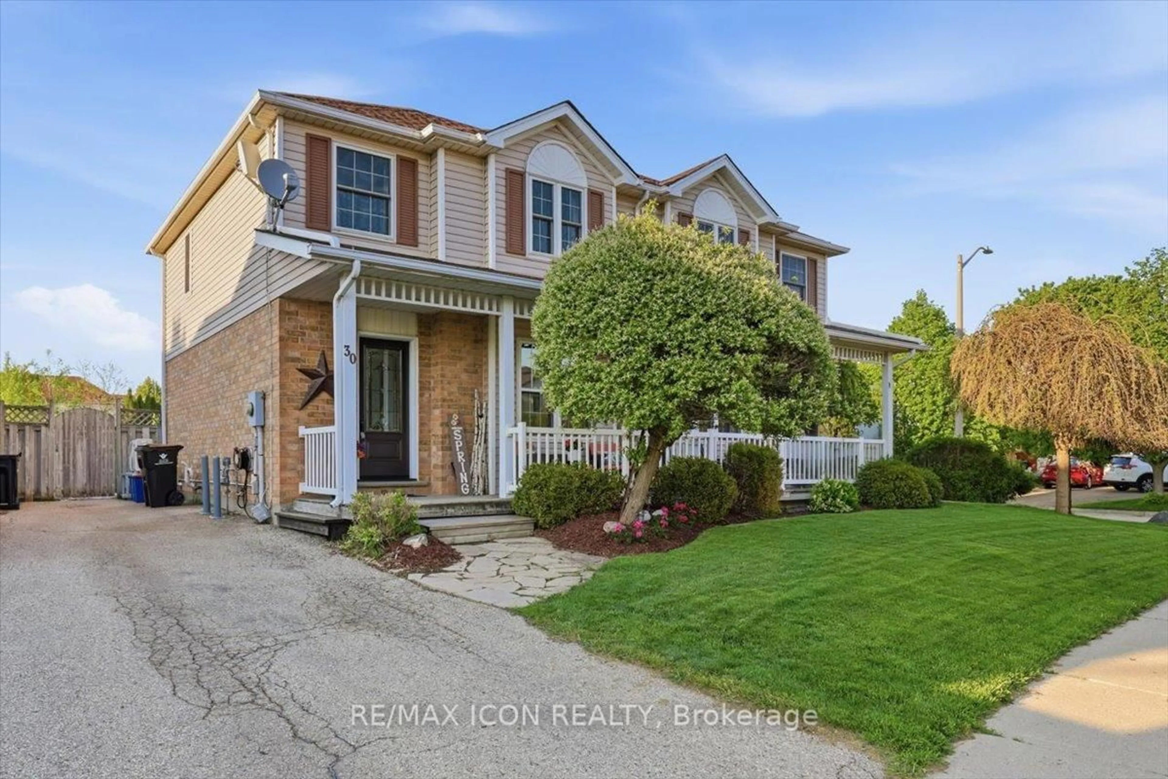 Home with brick exterior material, street for 30 Bristow Creek Dr, Woolwich Ontario N3B 3K6