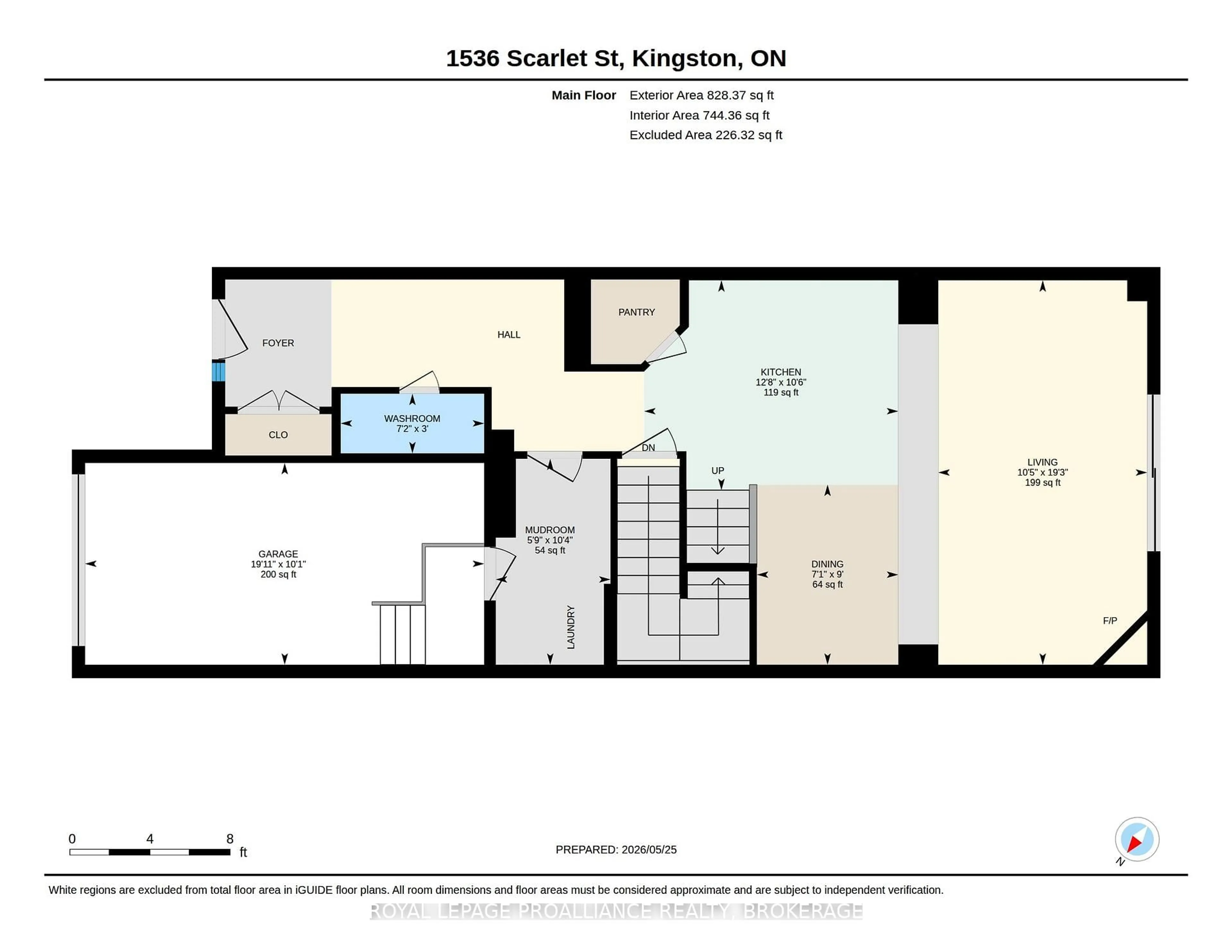 Floor plan for 1536 Scarlet St, Kingston Ontario K7K 0H6