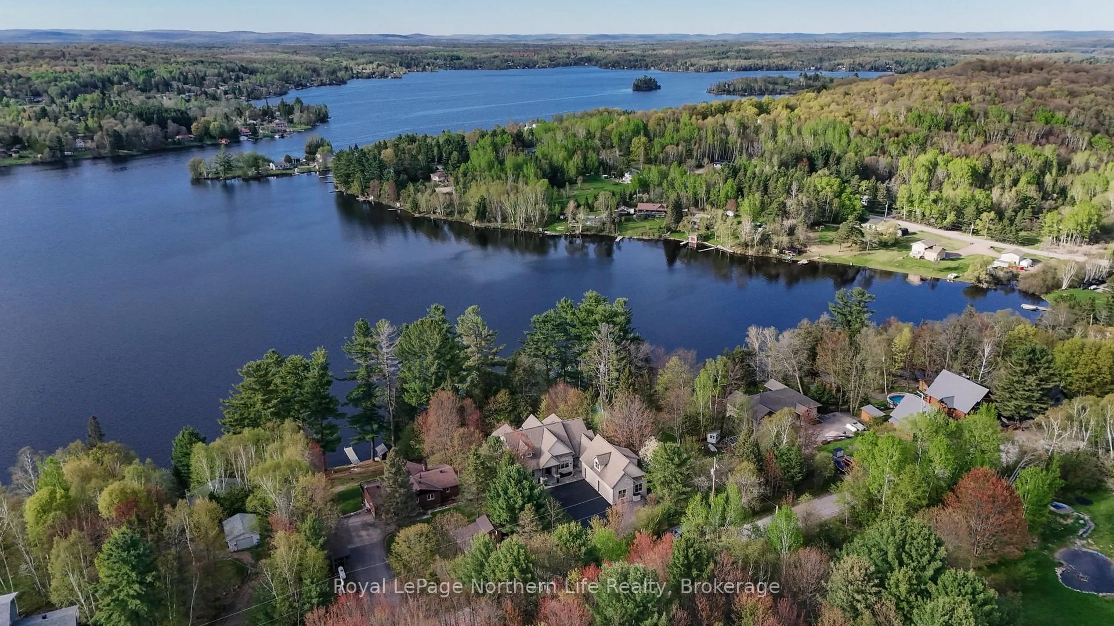 A pic from outside/outdoor area/front of a property/back of a property/a pic from drone, water/lake/river/ocean view for 40 Pargeter Dr, East Ferris Ontario P0H 1B0