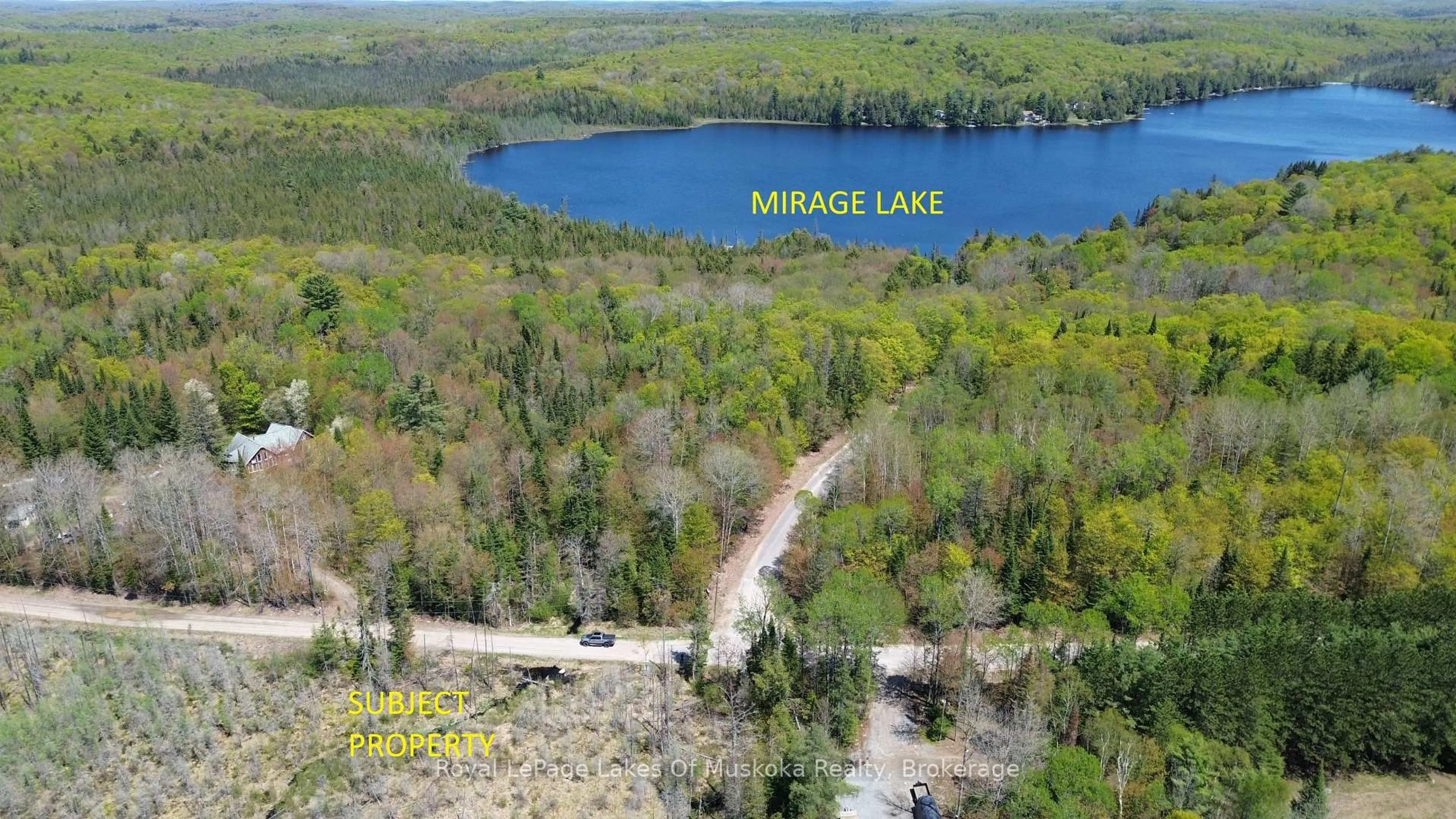 A pic from outside/outdoor area/front of a property/back of a property/a pic from drone, water/lake/river/ocean view for 386 Locke's Rd, Perry Ontario P0A 1R0