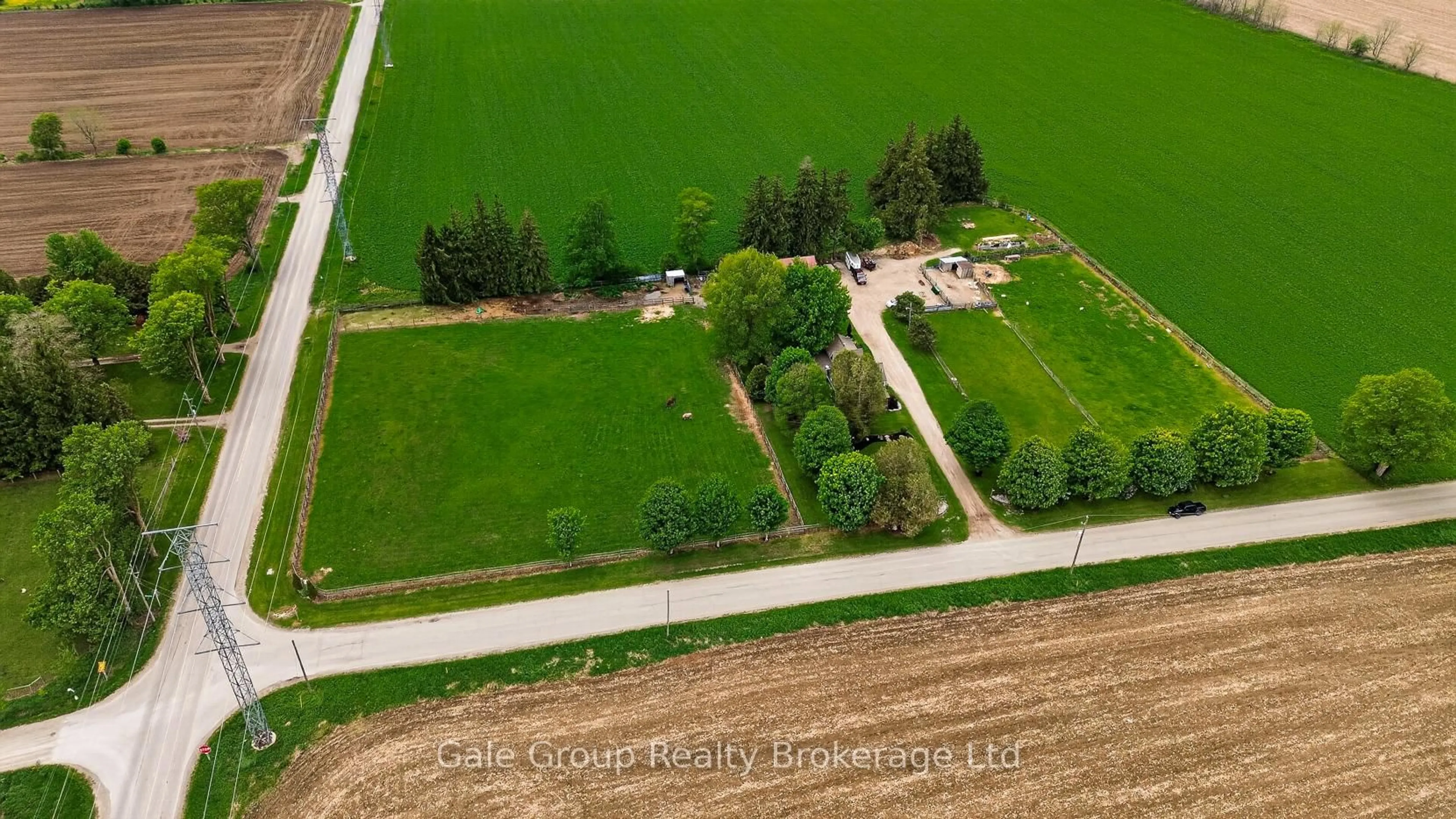 A pic from outside/outdoor area/front of a property/back of a property/a pic from drone, water/lake/river/ocean view for 434609 West Hill Line, South-West Oxford Ontario N0J 1A0