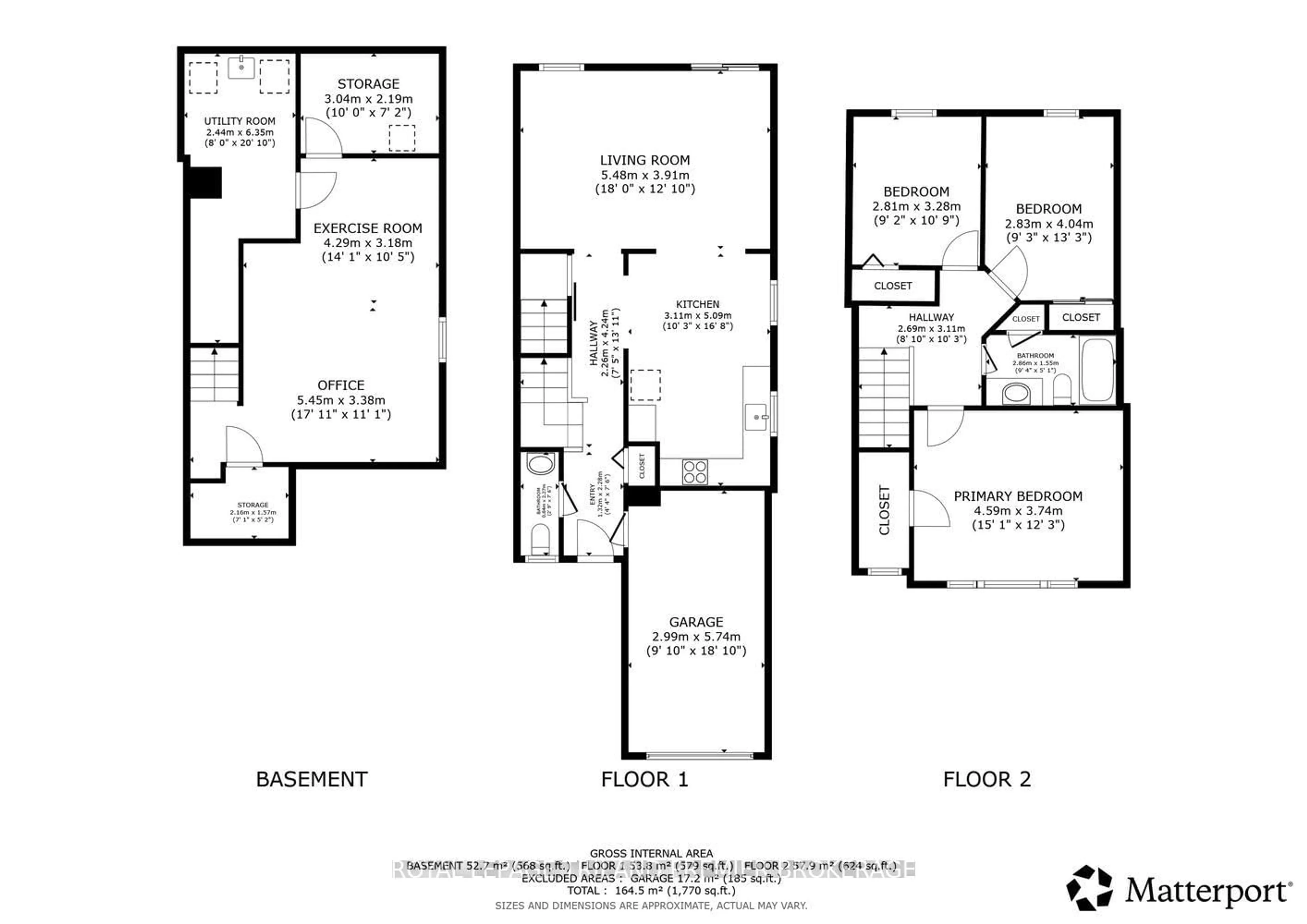 Floor plan for 872 Marigold St, London North Ontario N5X 4G8
