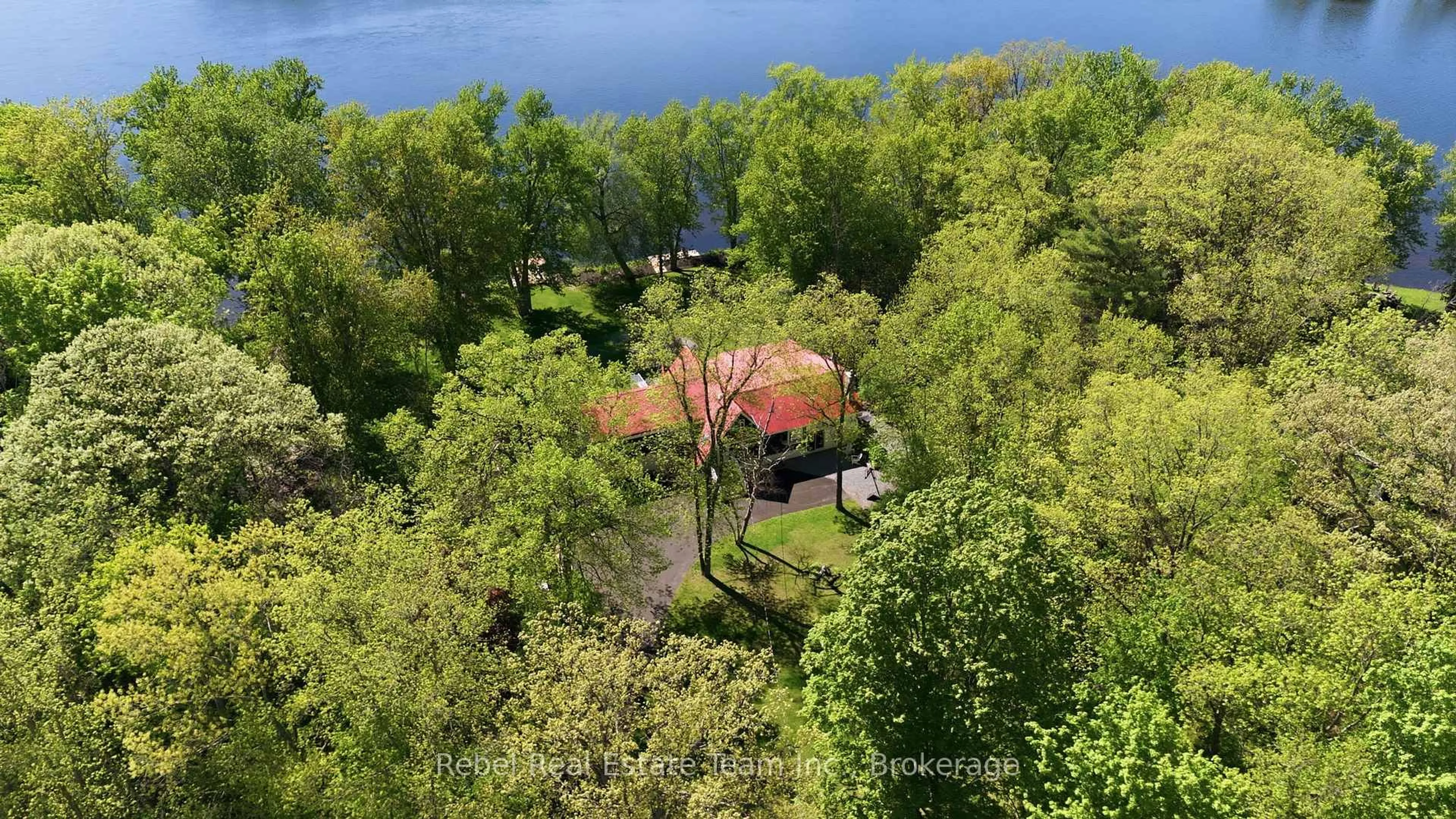 A pic from outside/outdoor area/front of a property/back of a property/a pic from drone, water/lake/river/ocean view for 169 Cooke Armstrong Rd, Hastings Ontario K0K 2C0