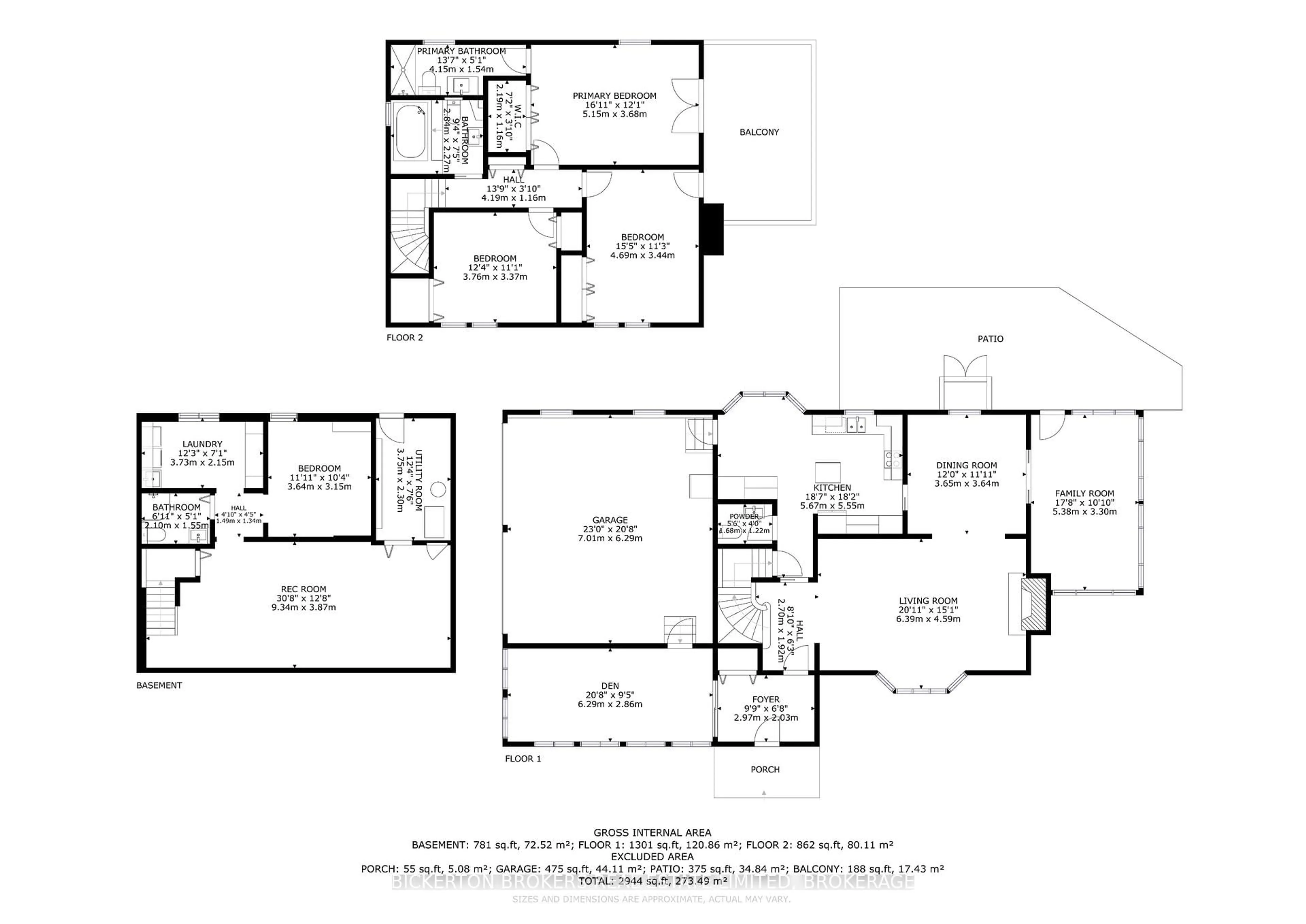 Floor plan for 36 Shemrock Dr, Leeds and the Thousand Islands Ontario K0E 1L0