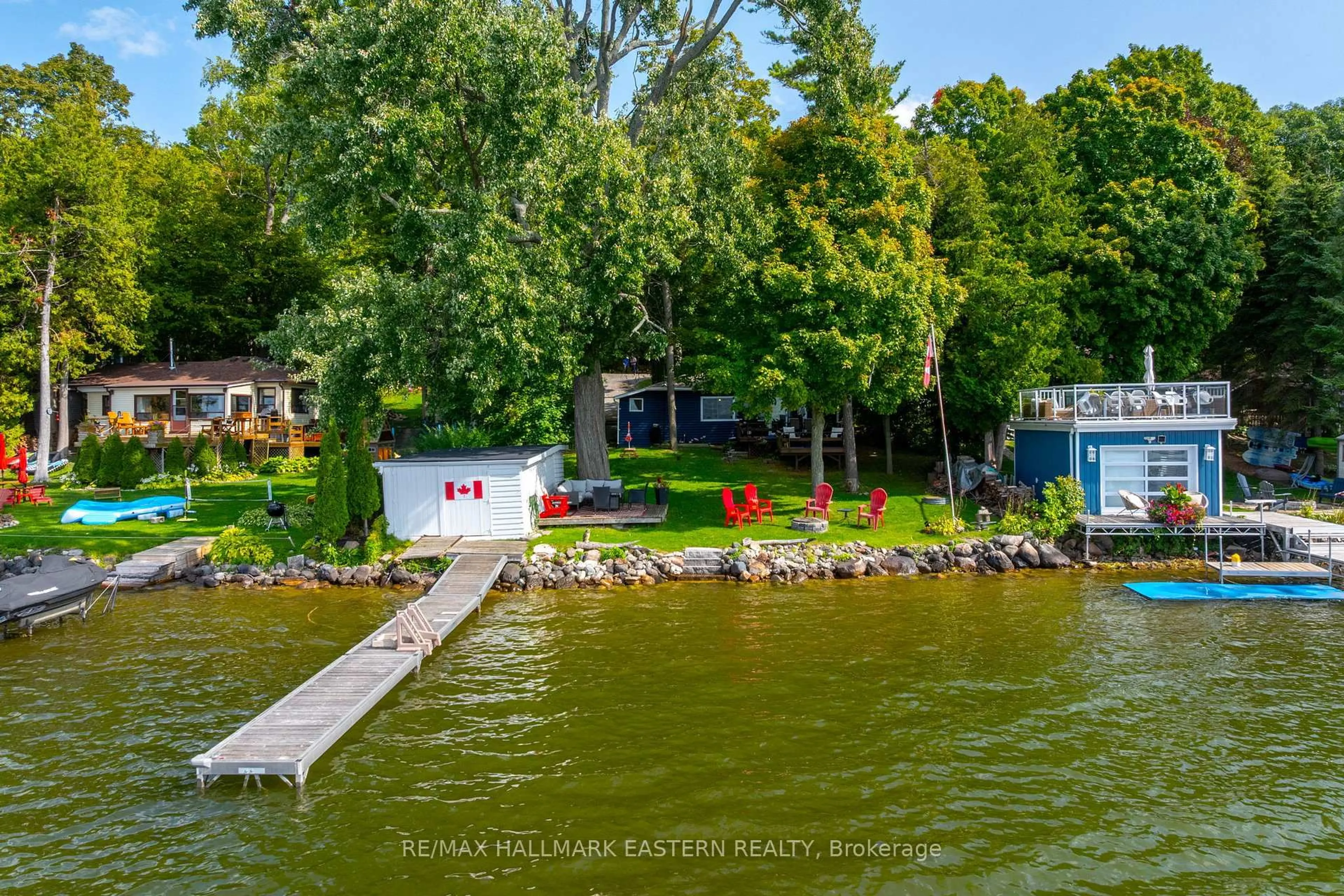 A pic from outside/outdoor area/front of a property/back of a property/a pic from drone, water/lake/river/ocean view for 362 7th Line Rd #134, Alnwick/Haldimand Ontario K0K 2X0
