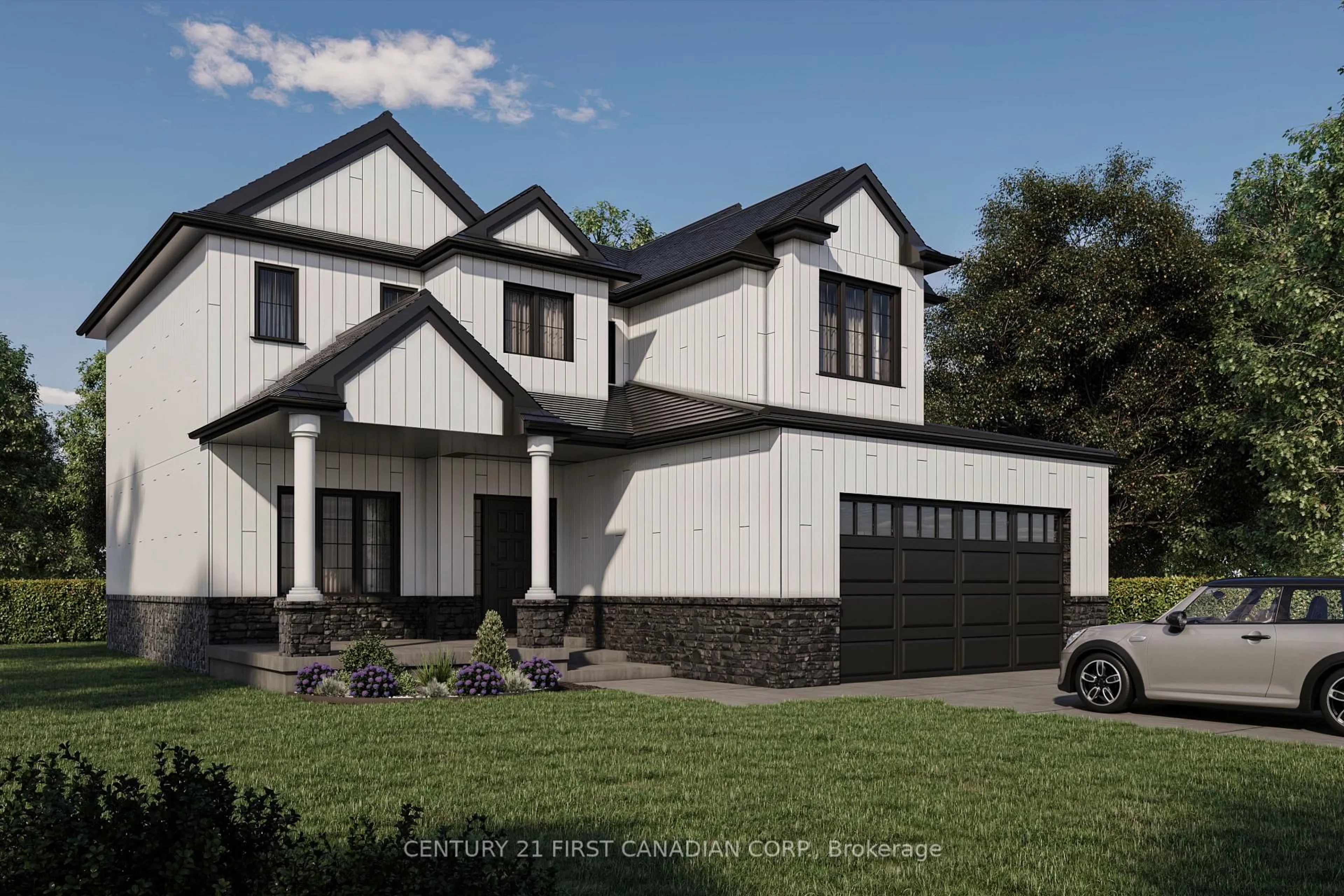 Home with vinyl exterior material, street for 108 Mapledene Lane, Lucan Biddulph Ontario N0M 2J0