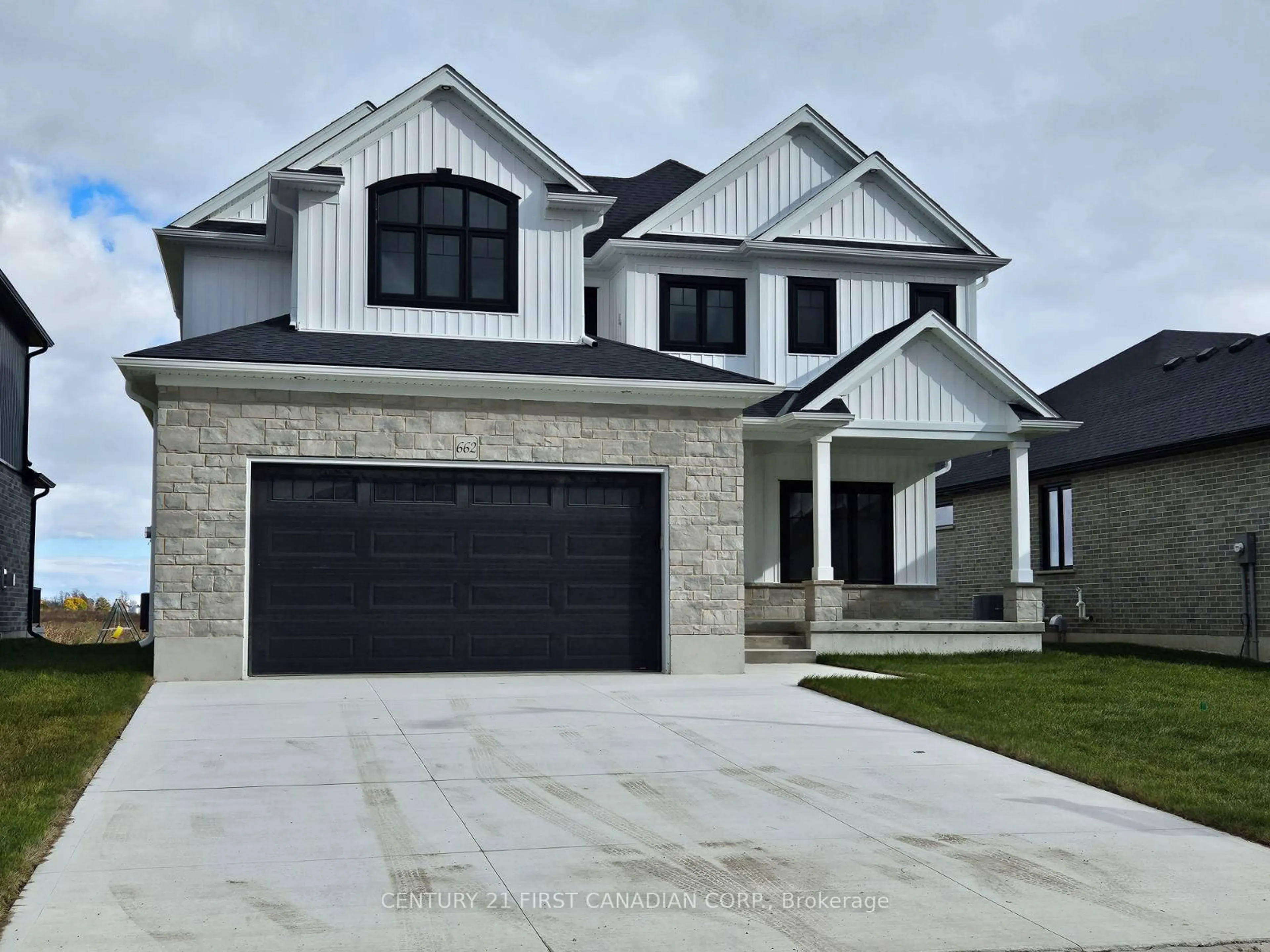 Home with brick exterior material, street for 108 Mapledene Lane, Lucan Biddulph Ontario N0M 2J0