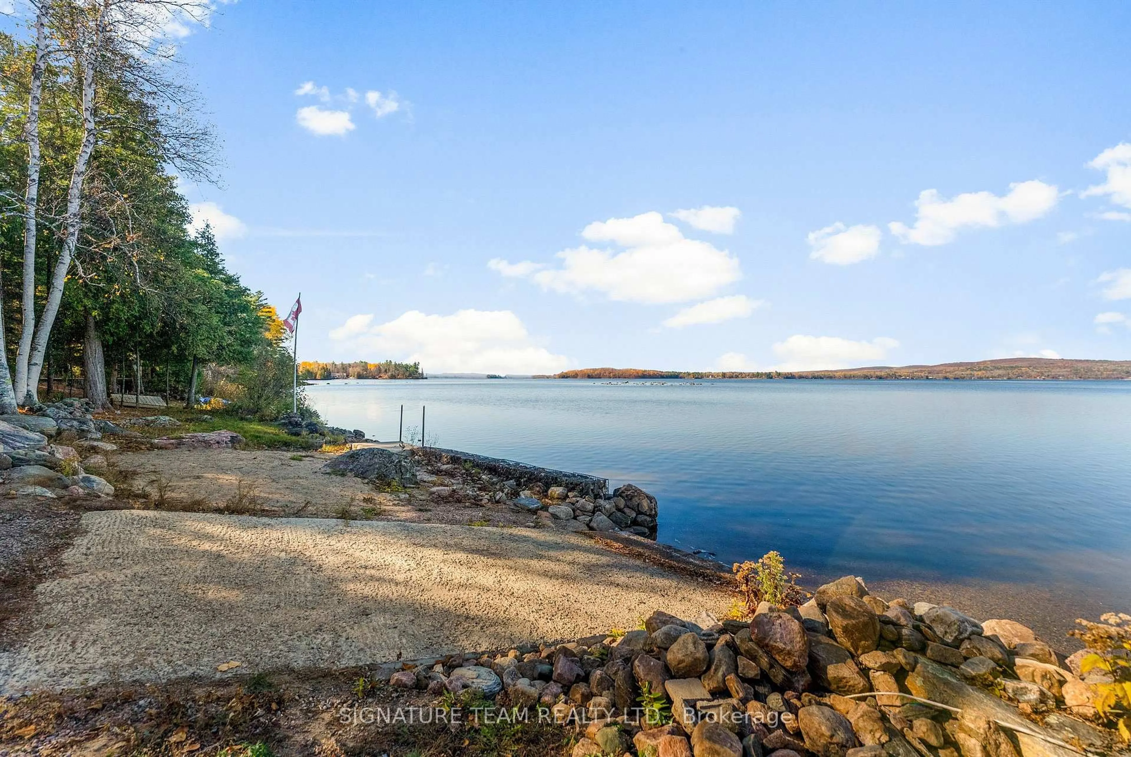 Patio, water/lake/river/ocean view for 368 B Rocky Point Dr, Golden Lake Ontario K0J 1X0