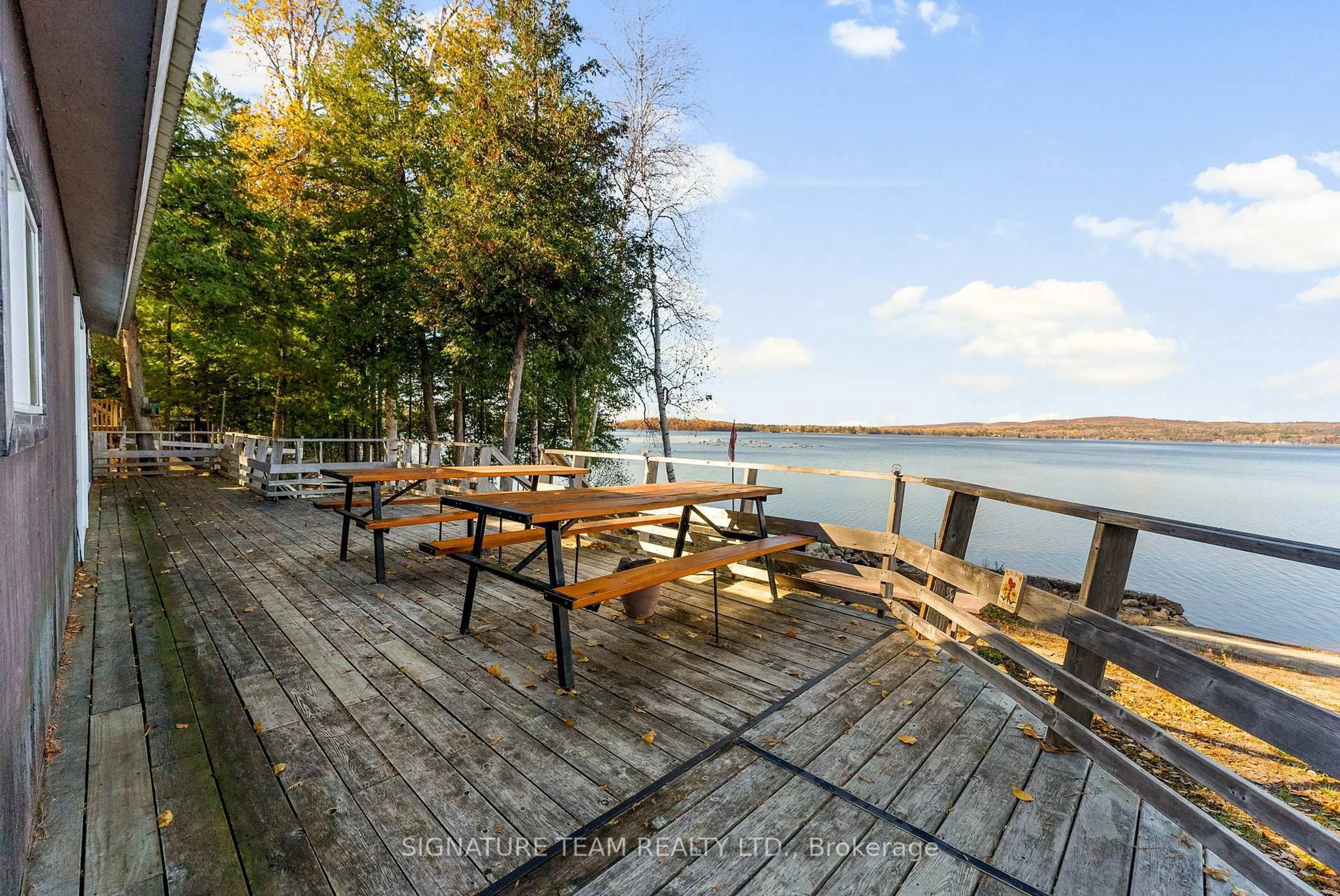 Patio, water/lake/river/ocean view for 368 B Rocky Point Dr, Golden Lake Ontario K0J 1X0