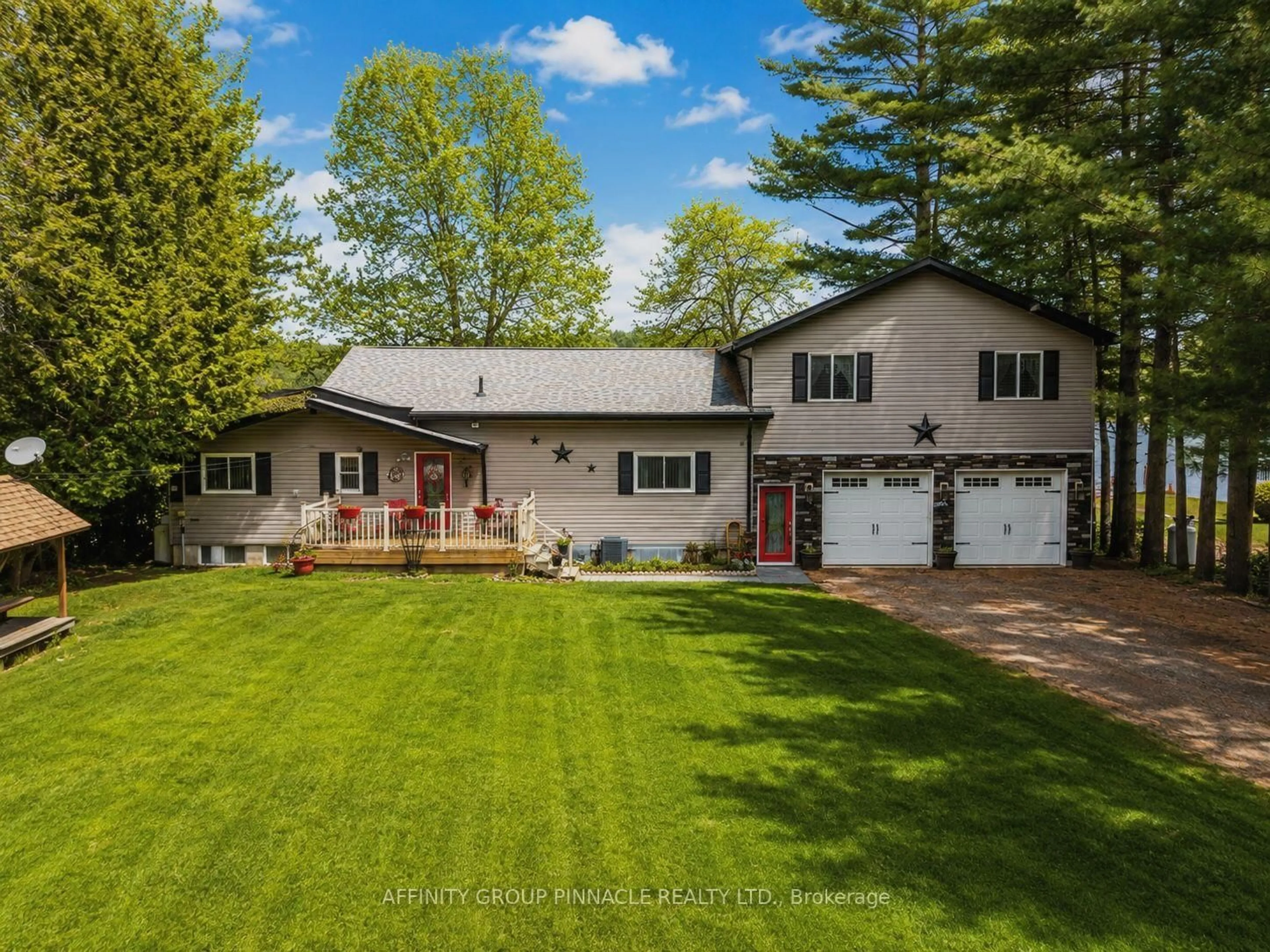 Home with vinyl exterior material, street for 1150 Moore Lake Estates Rd, Minden Hills Ontario K0M 2L1