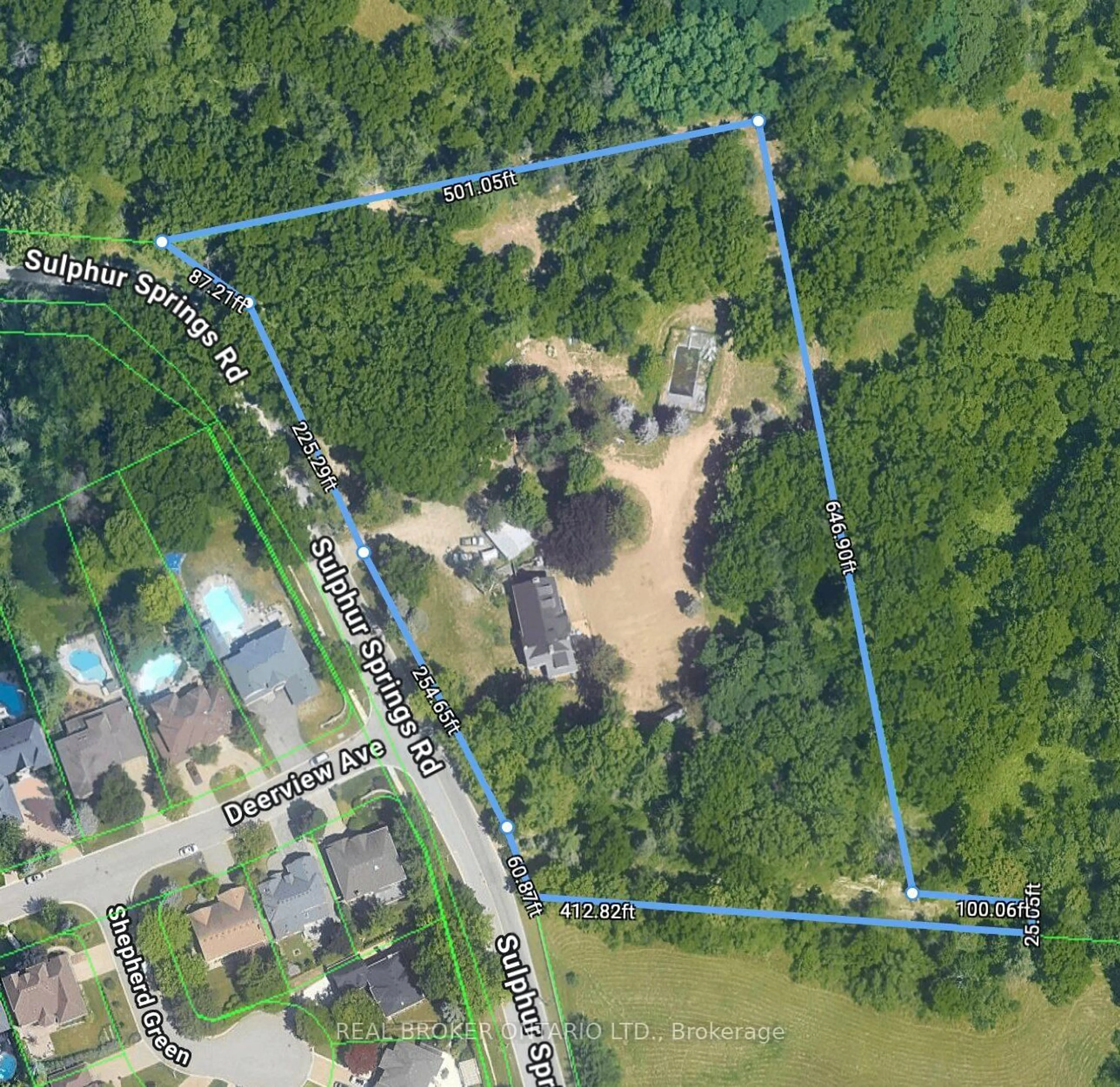 A pic from outside/outdoor area/front of a property/back of a property/a pic from drone, street for 353 Sulphur Springs Rd, Hamilton Ontario L9G 4T7