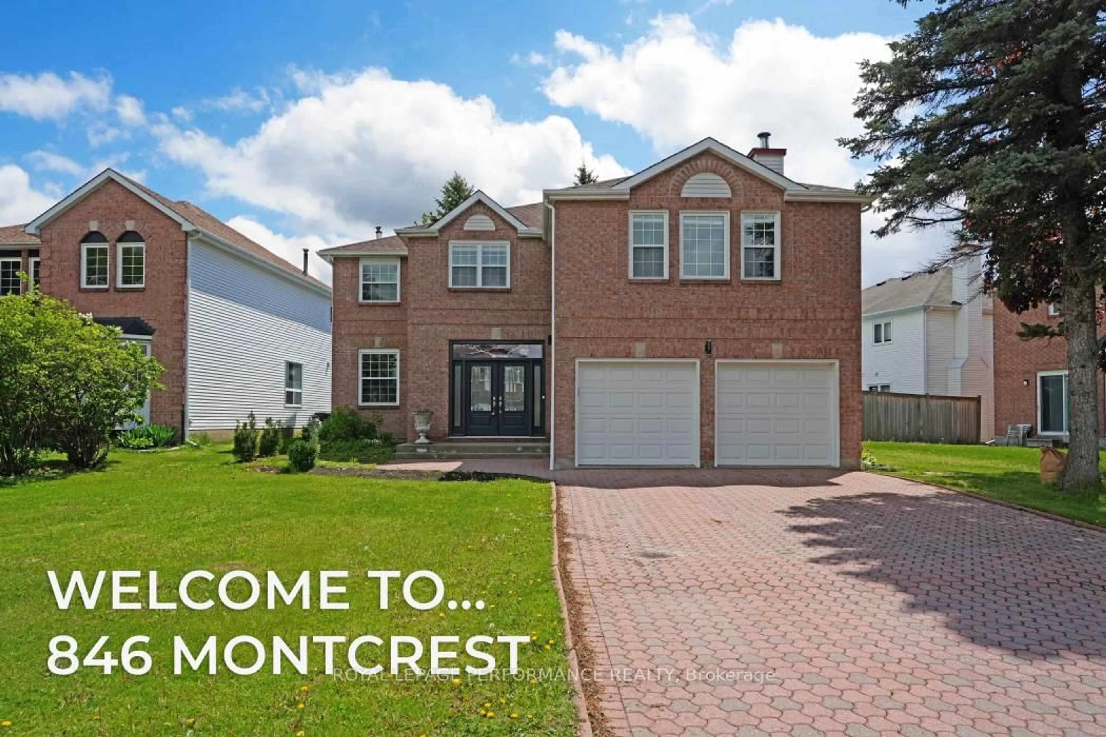 Home with brick exterior material, street for 846 Montcrest Dr, Orleans Ontario K4A 3C2