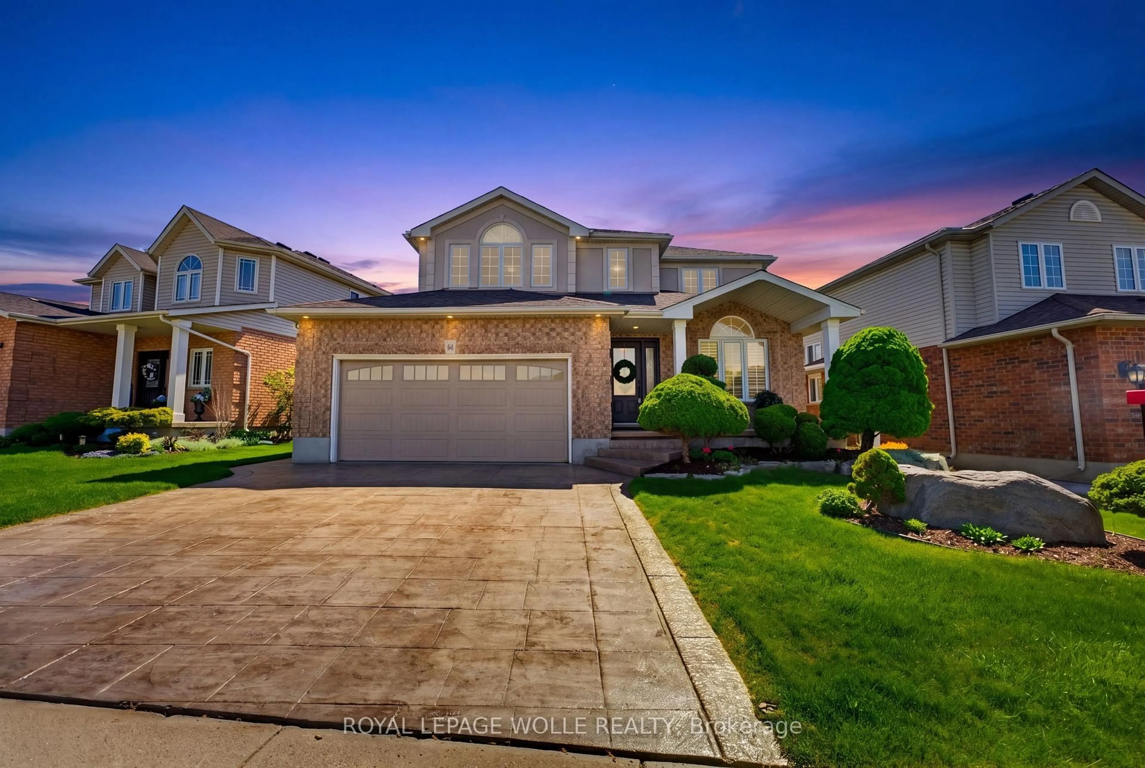 Home with vinyl exterior material, street for 64 Highgate Rd, Kitchener Ontario N2N 3M8