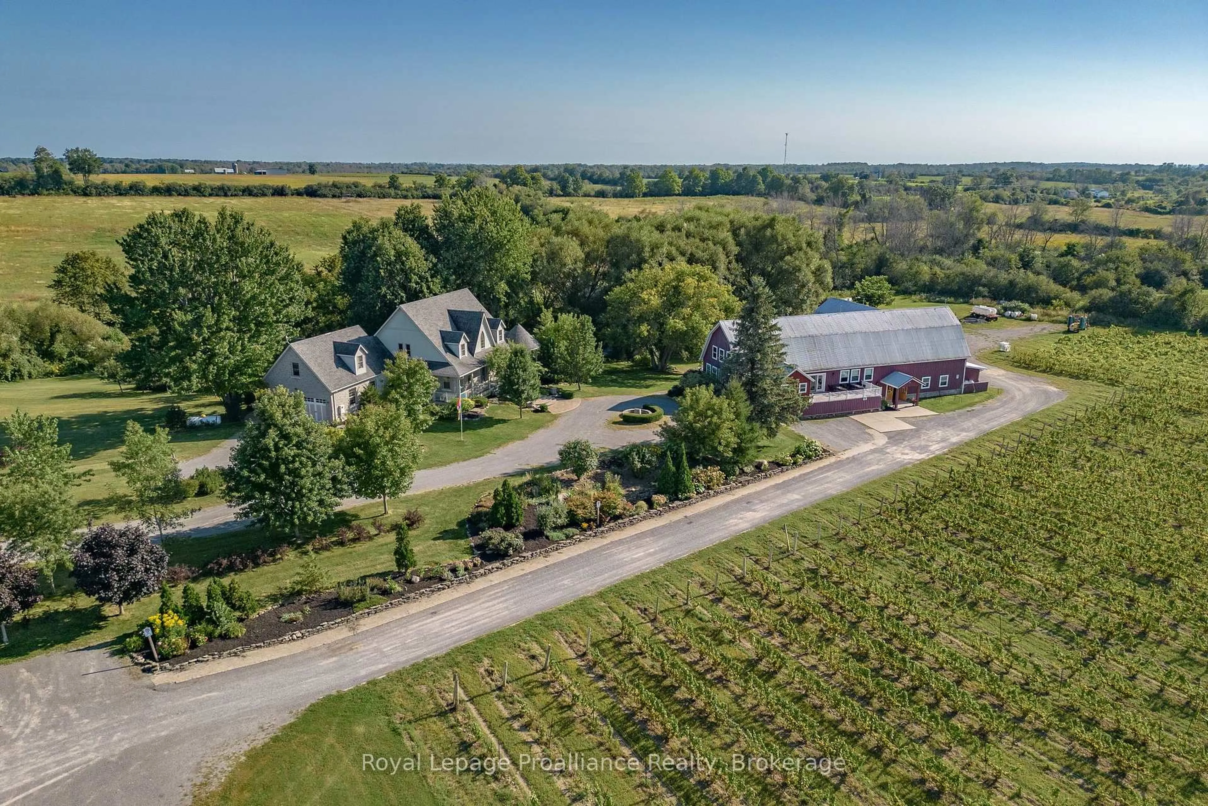 A pic from outside/outdoor area/front of a property/back of a property/a pic from drone, unknown for 46 Stapleton Rd, Prince Edward County Ontario K0K 2J0