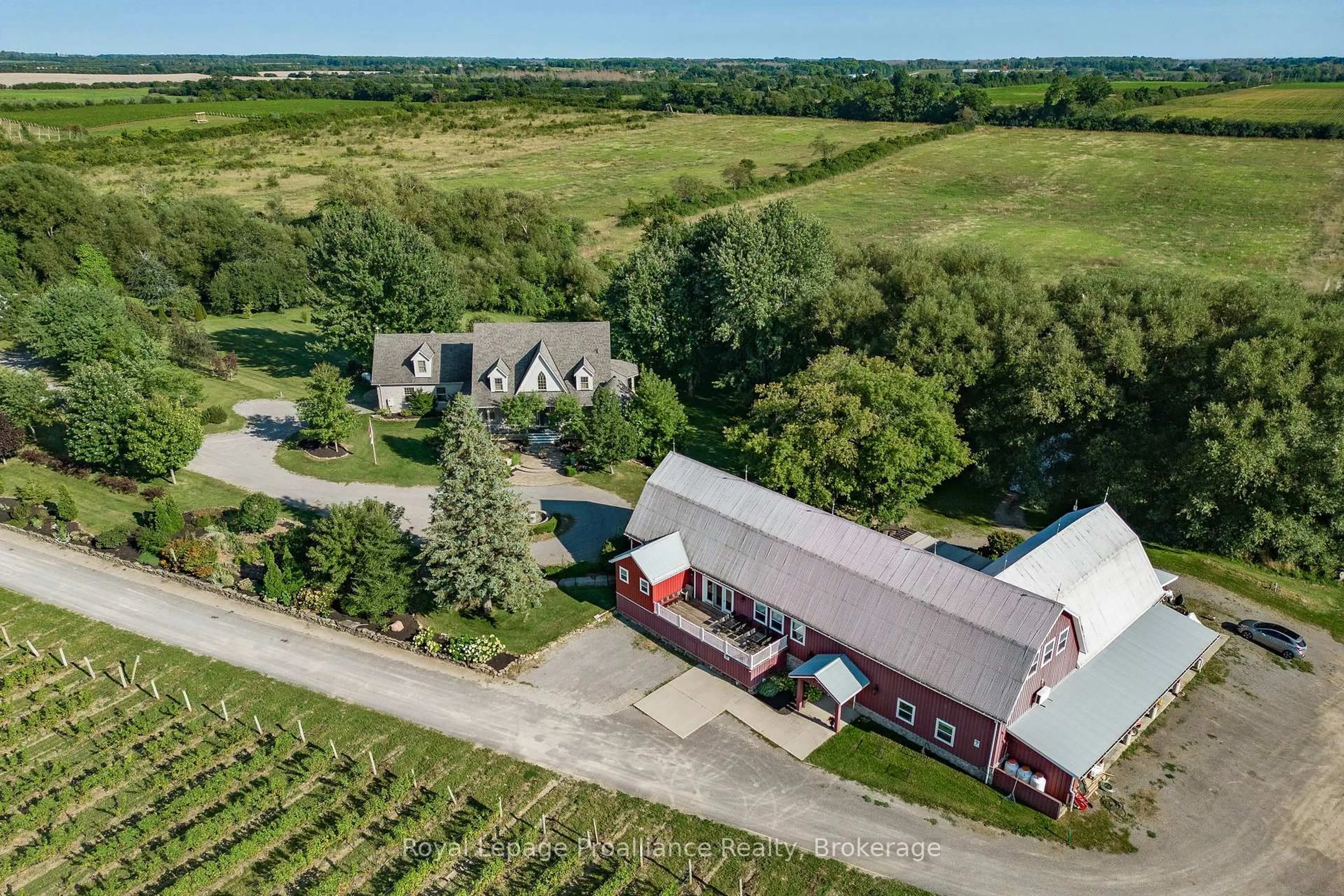A pic from outside/outdoor area/front of a property/back of a property/a pic from drone, unknown for 46 Stapleton Rd, Prince Edward County Ontario K0K 2J0