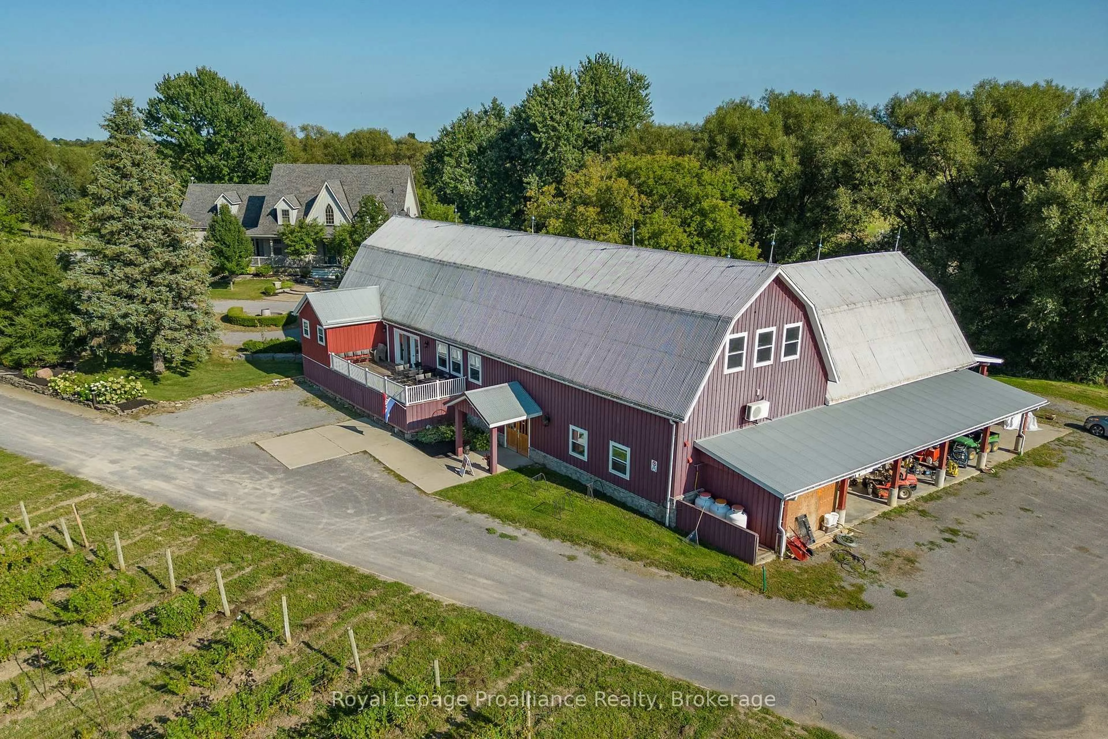 A pic from outside/outdoor area/front of a property/back of a property/a pic from drone, building for 46 Stapleton Rd, Prince Edward County Ontario K0K 2J0