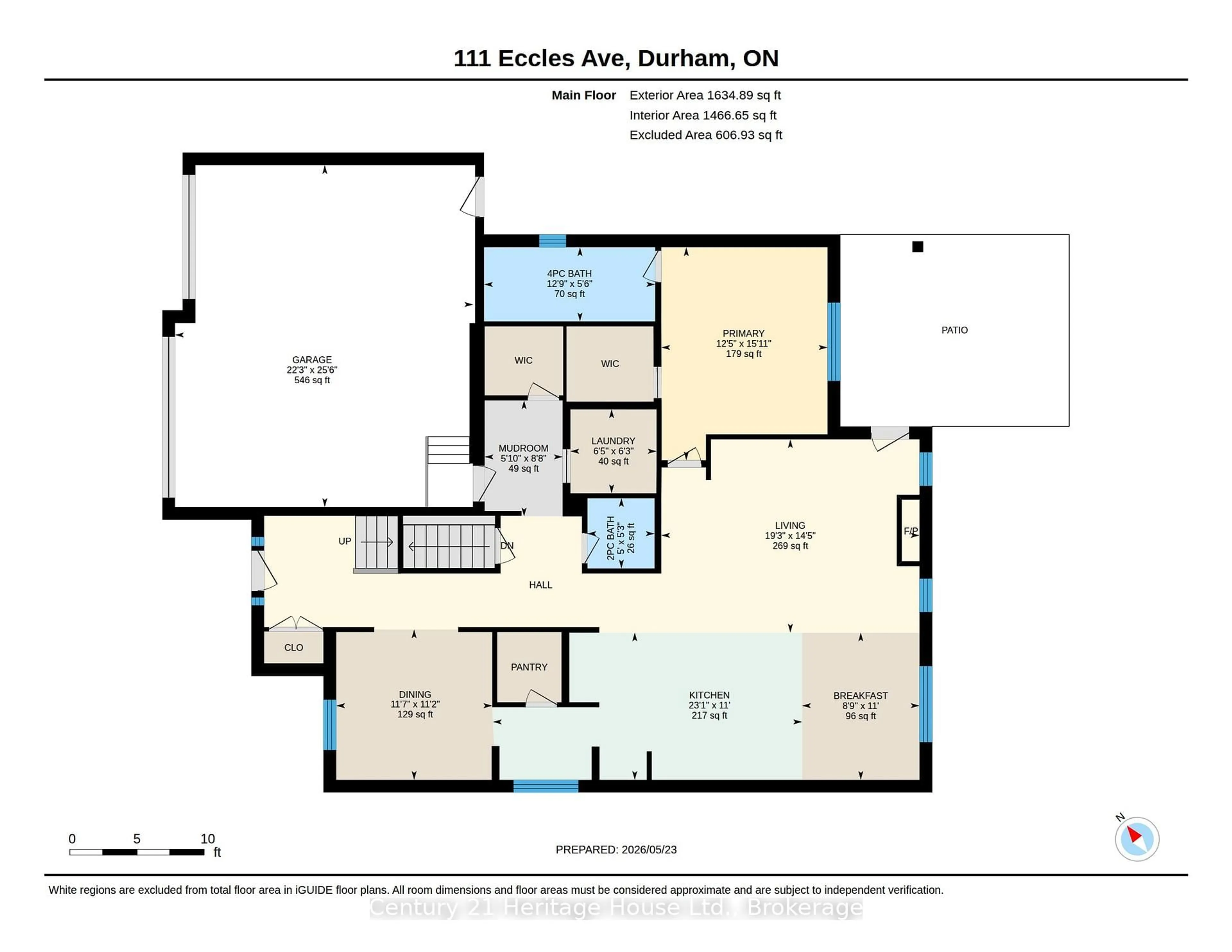 Floor plan for 111 Eccles Ave, West Grey Ontario N0G 1R0