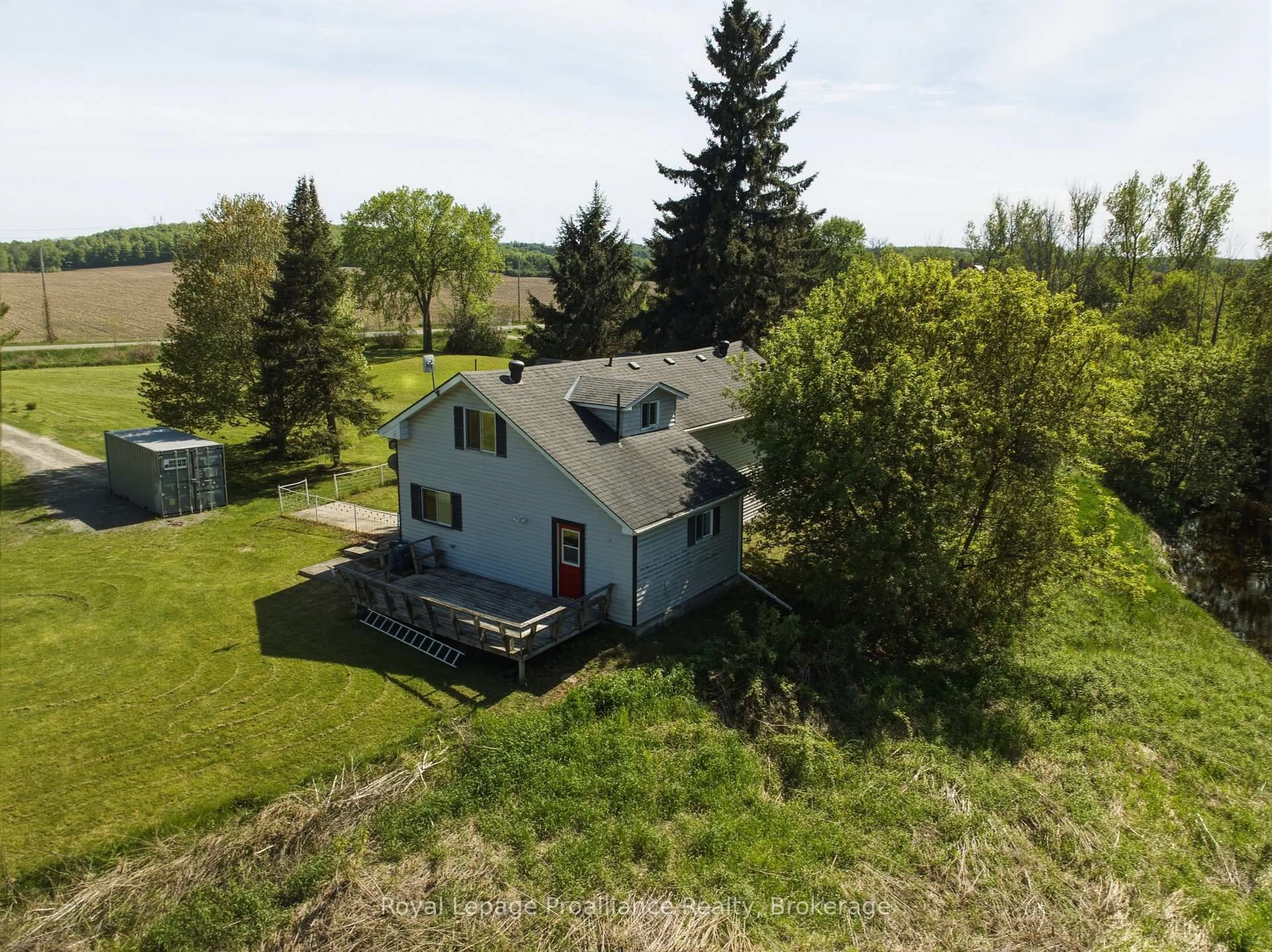 A pic from outside/outdoor area/front of a property/back of a property/a pic from drone, unknown for 842 Frankford Rd, Quinte West Ontario K0K 2B0