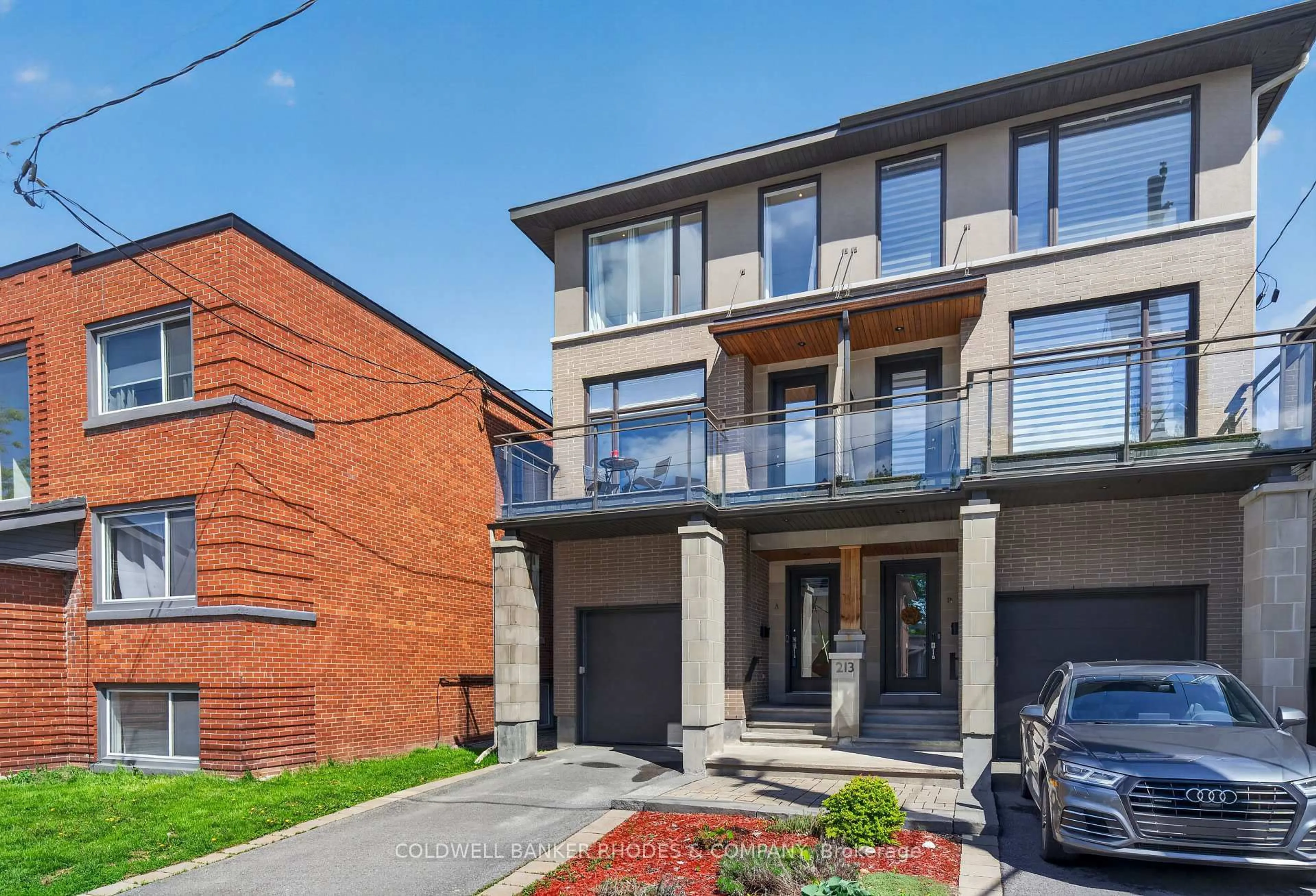 Home with brick exterior material, street for 213 Ivy Cres #A, Ottawa Ontario K1M 1X9
