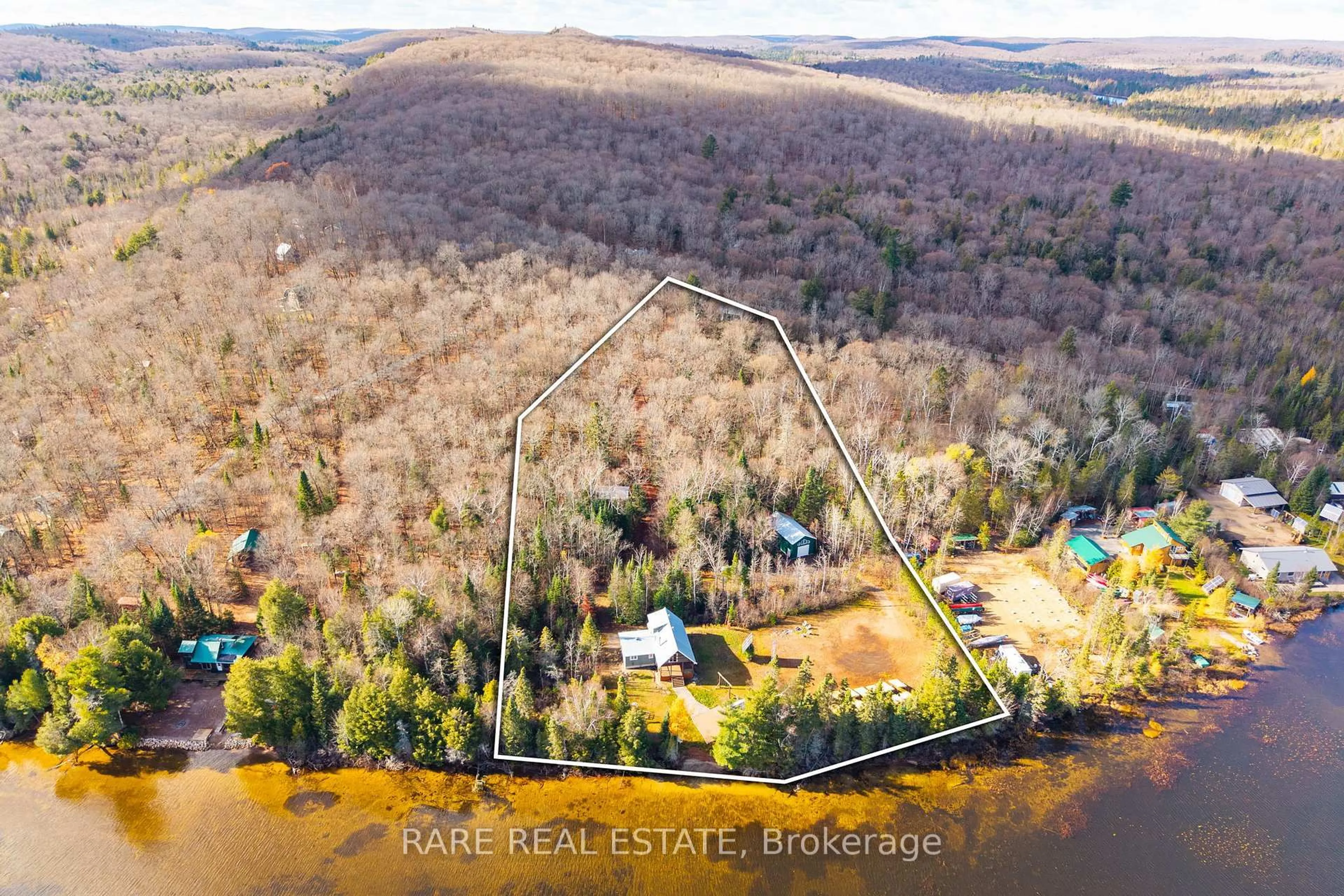A pic from outside/outdoor area/front of a property/back of a property/a pic from drone, water/lake/river/ocean view for LOT 6 Chemical Rd, Chisholm Ontario P0A 1X0