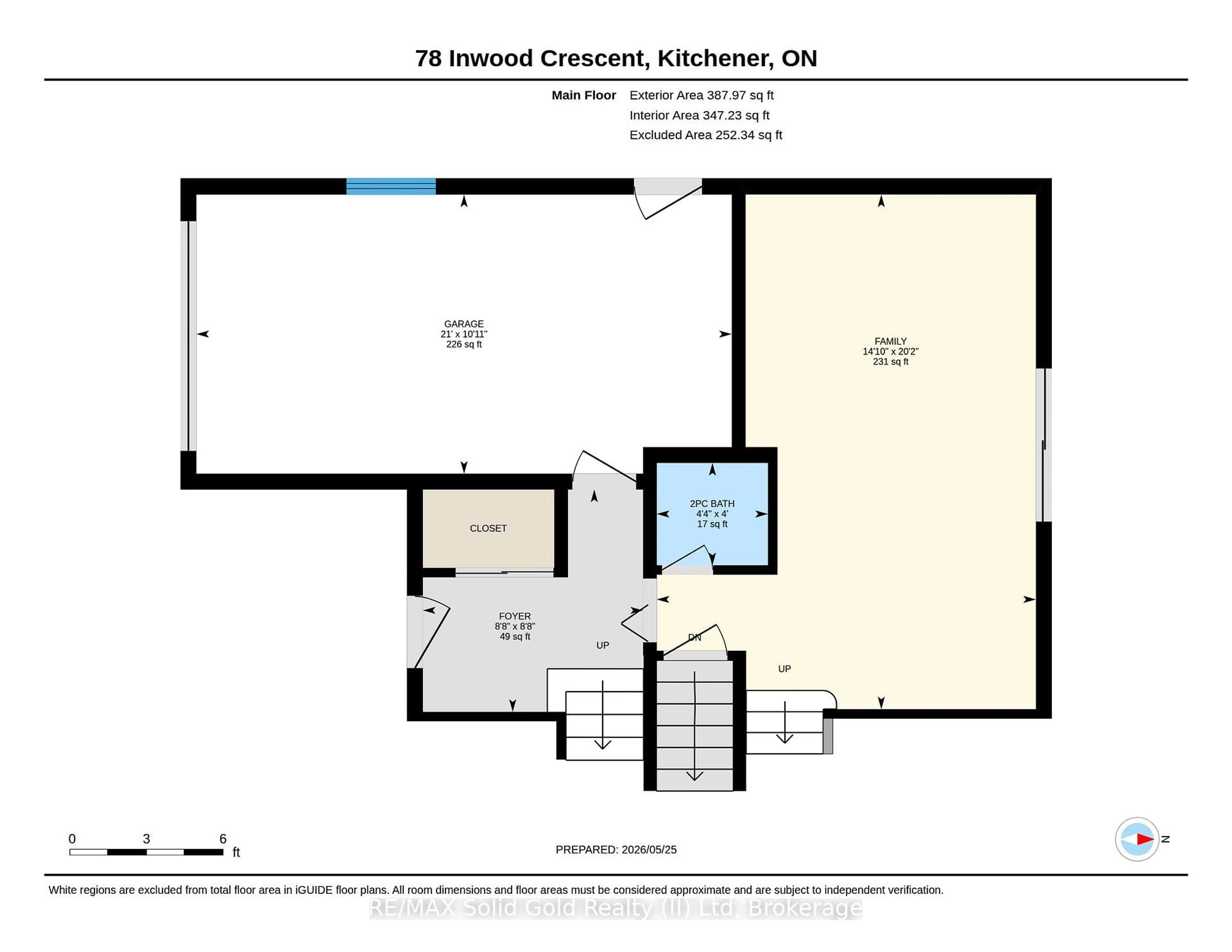 Floor plan for 78 Inwood Cres, Kitchener Ontario N2M 2M1