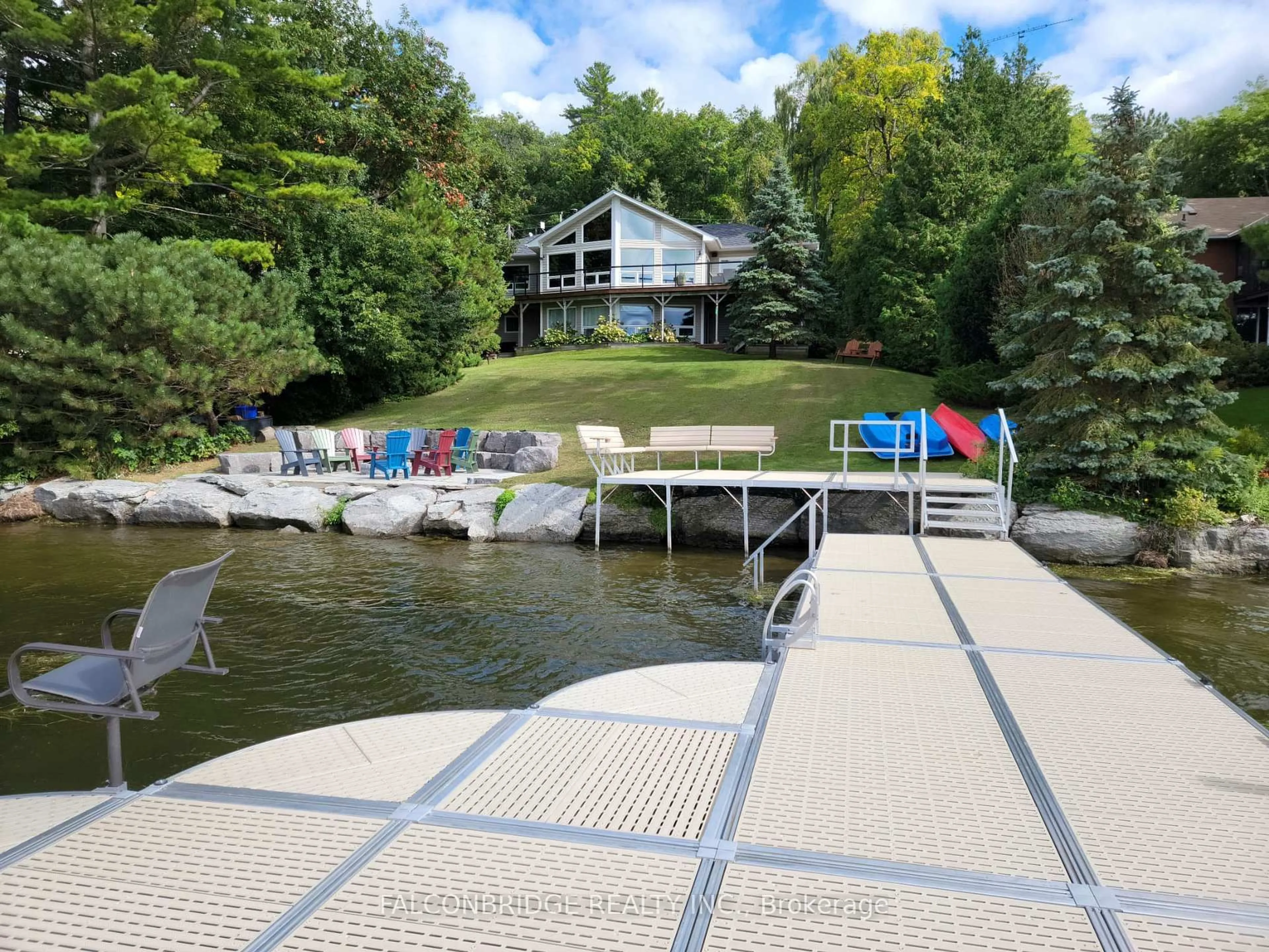 Patio, water/lake/river/ocean view for 7540 Bamsey Dr, Hamilton Township Ontario K0L 1E0