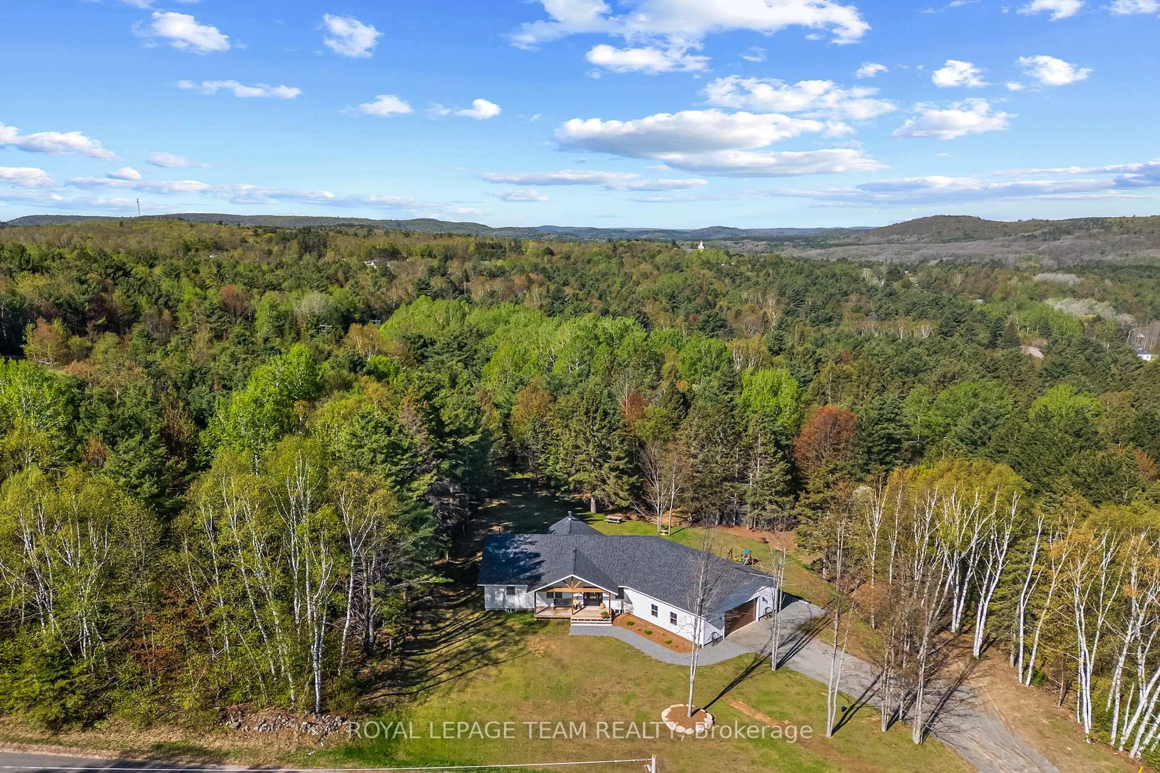 A pic from outside/outdoor area/front of a property/back of a property/a pic from drone, water/lake/river/ocean view for 36 Hillcrest Ave, Dacre Ontario K0J 1N0