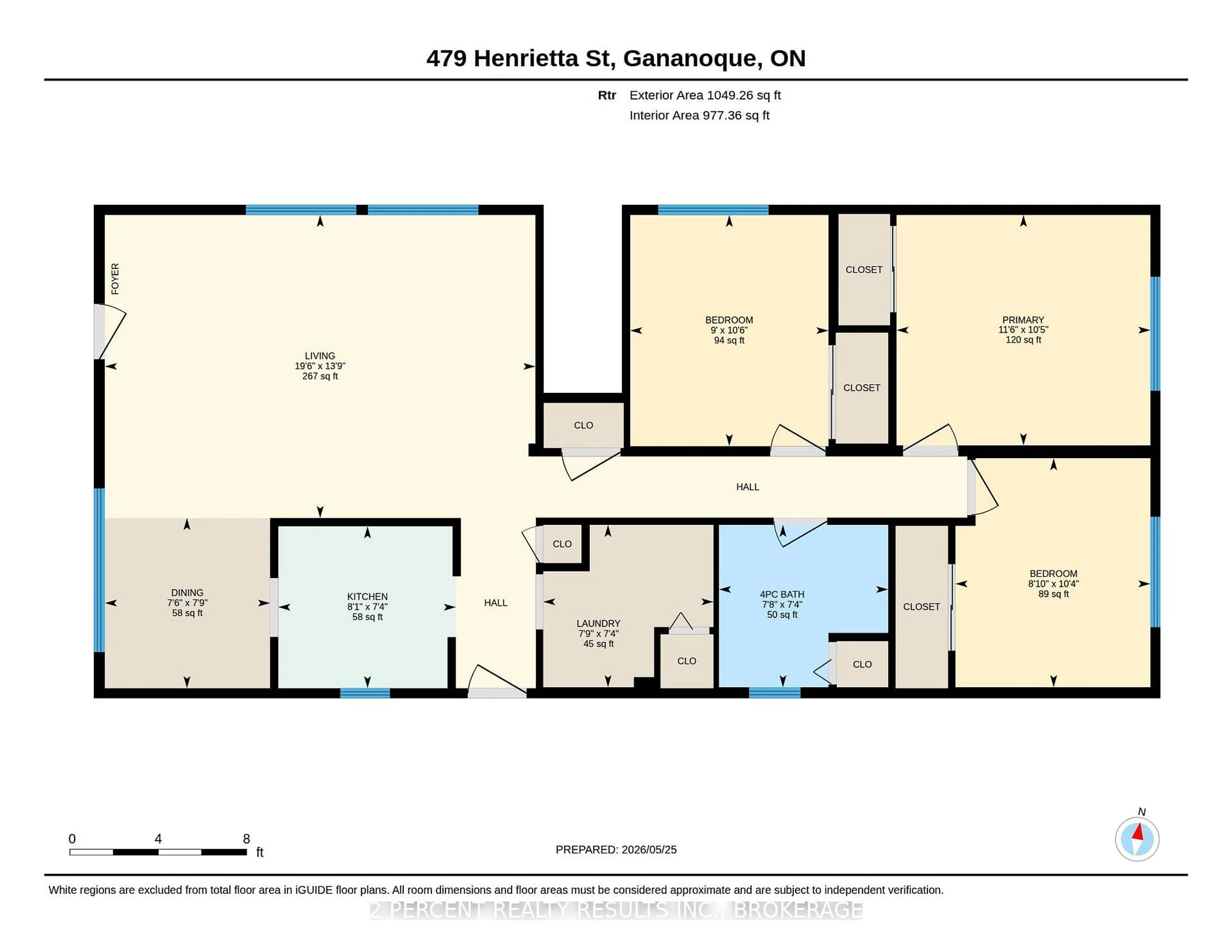 Floor plan for 479 Henrietta St, Gananoque Ontario K7G 1X8