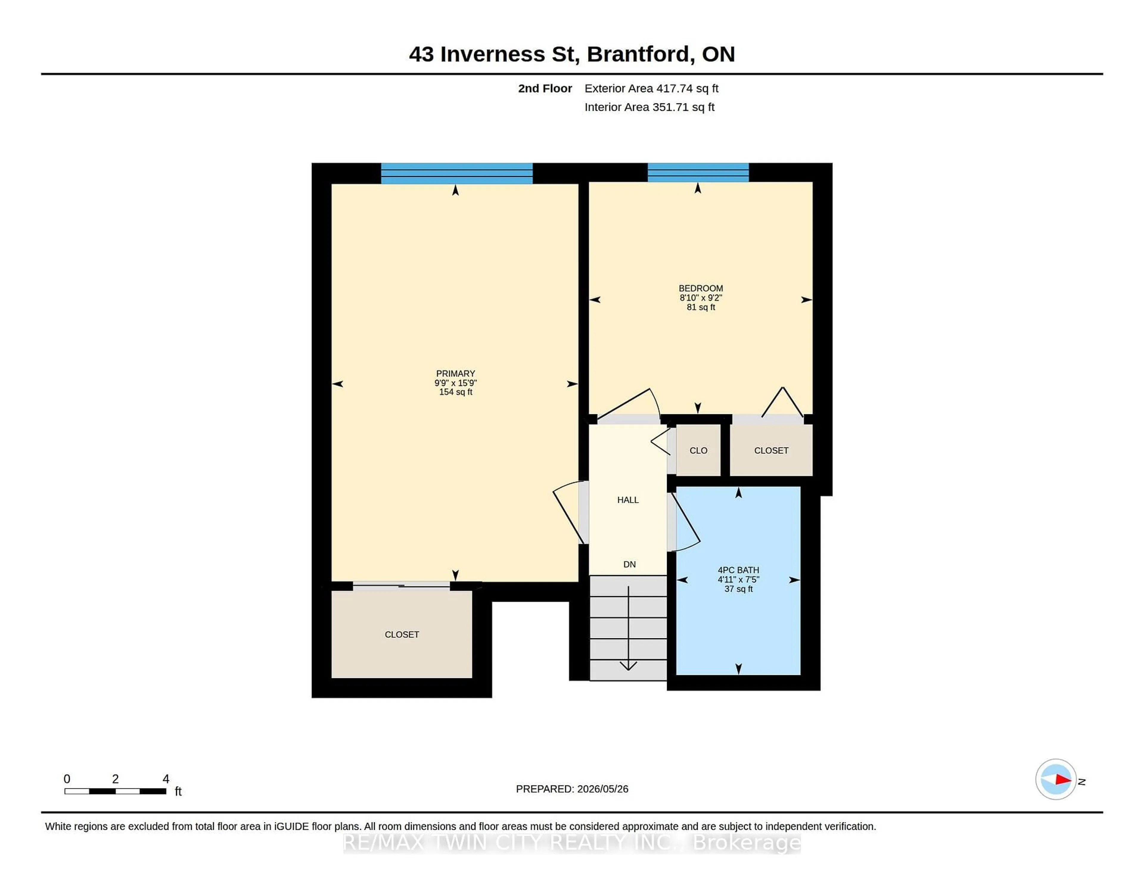 Floor plan for 43 Inverness St, Brantford Ontario N3V 1A9