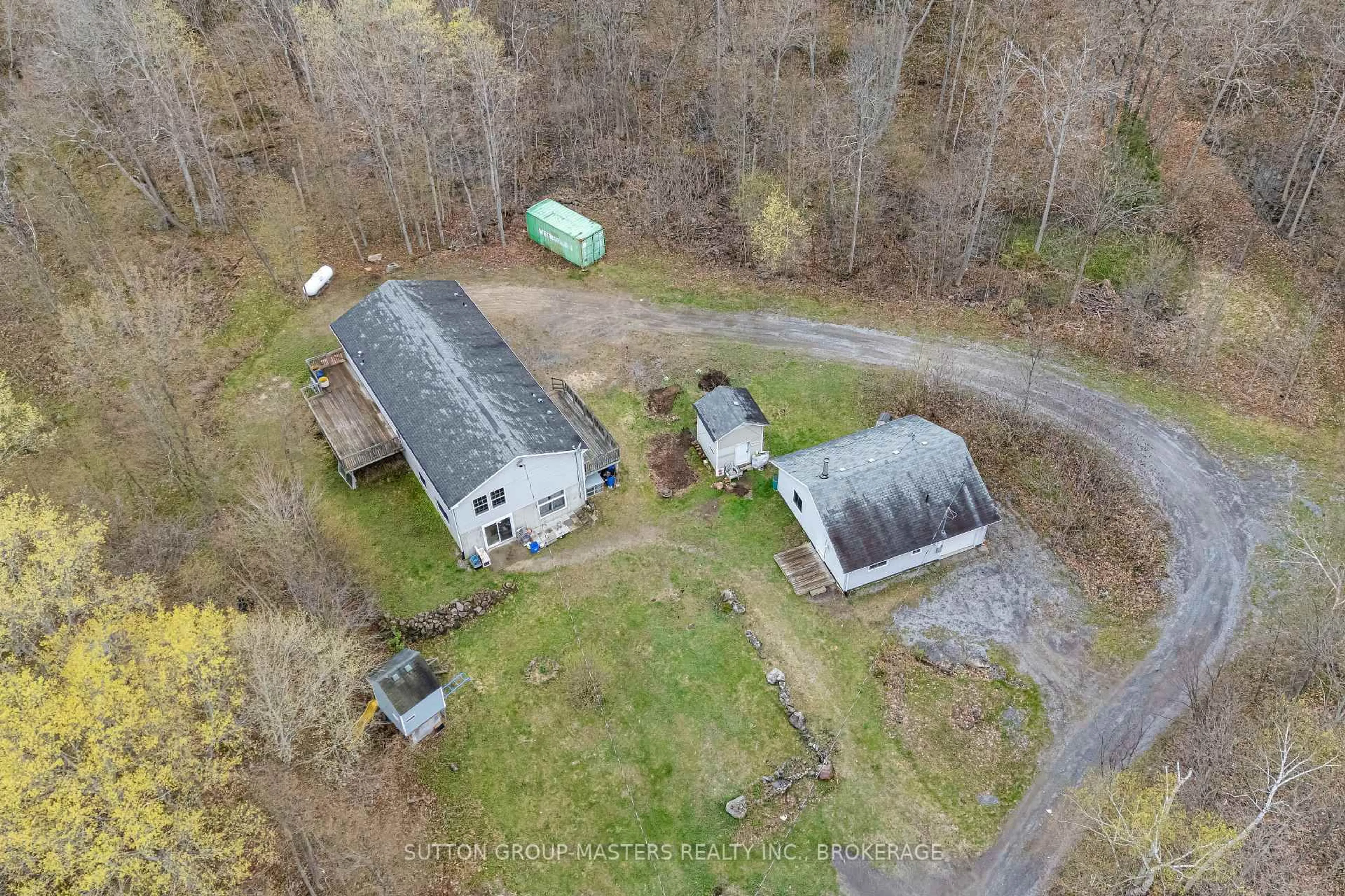 A pic from outside/outdoor area/front of a property/back of a property/a pic from drone, unknown for 1140 St. Georges Lake Rd, Maberly Ontario K0H 2B0