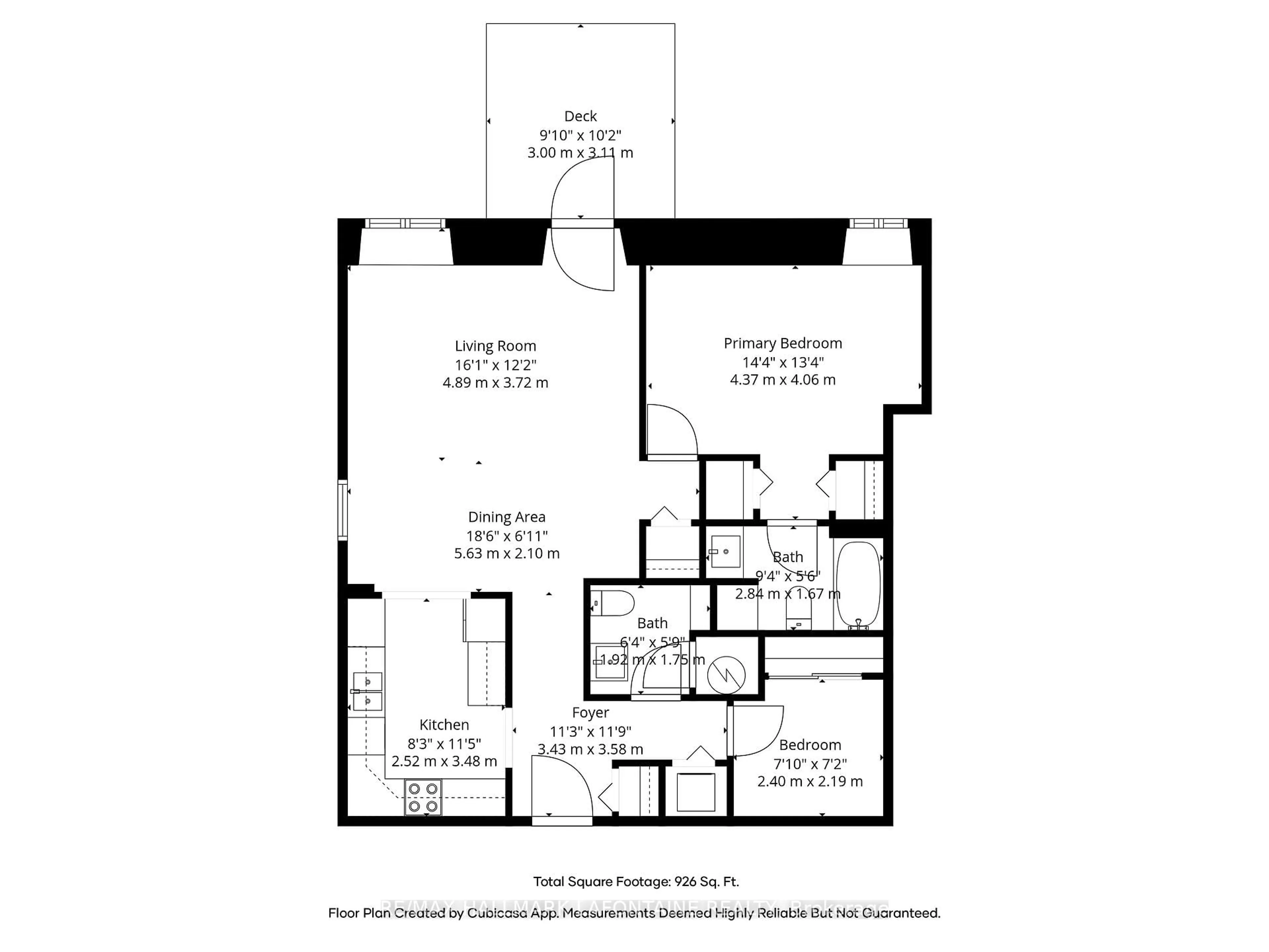 Floor plan for 1 Rosamond St #107, Almonte Ontario K0A 1A0