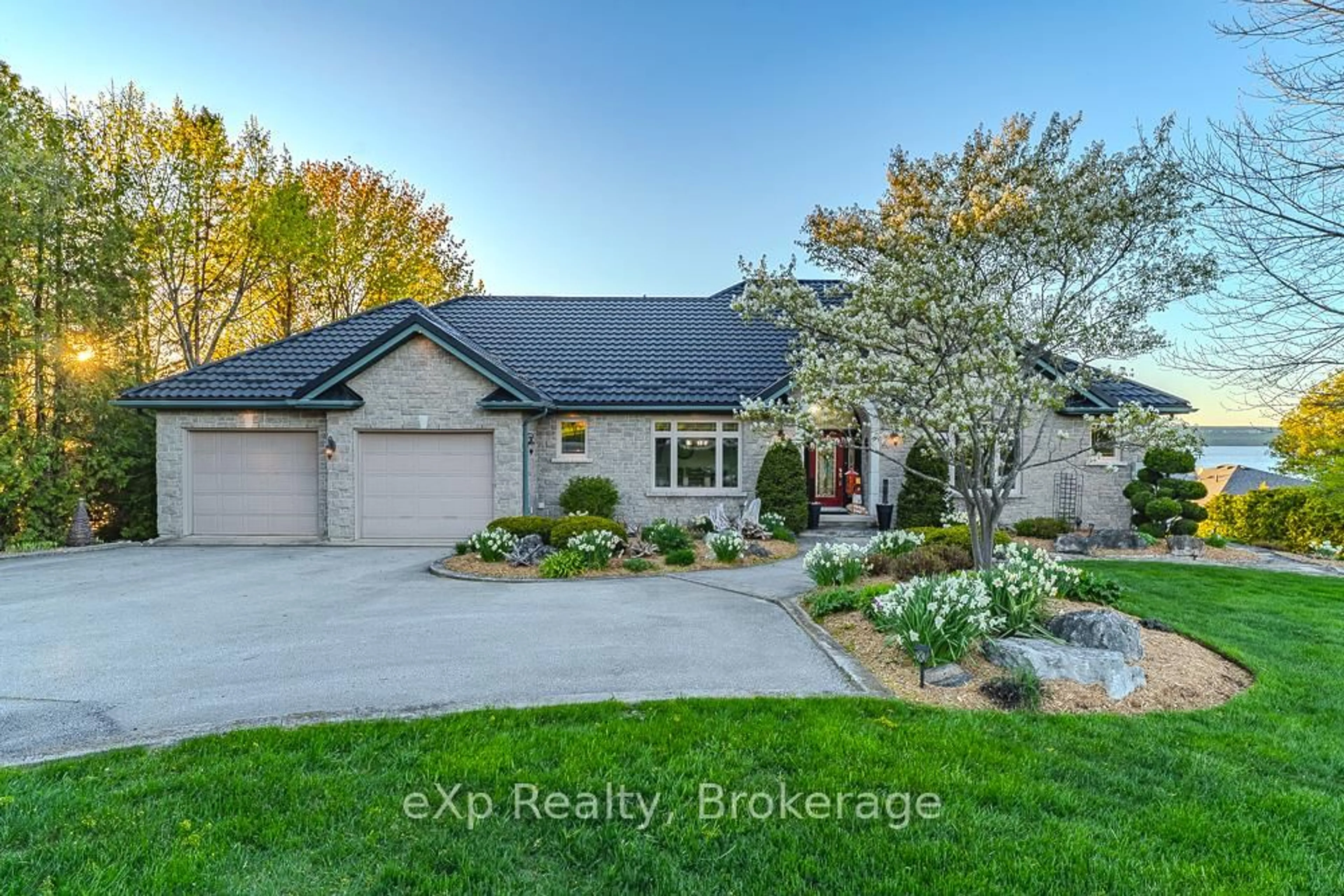 Home with brick exterior material, street for 502411 Grey Road 1 Rd, Georgian Bluffs Ontario N0H 2T0