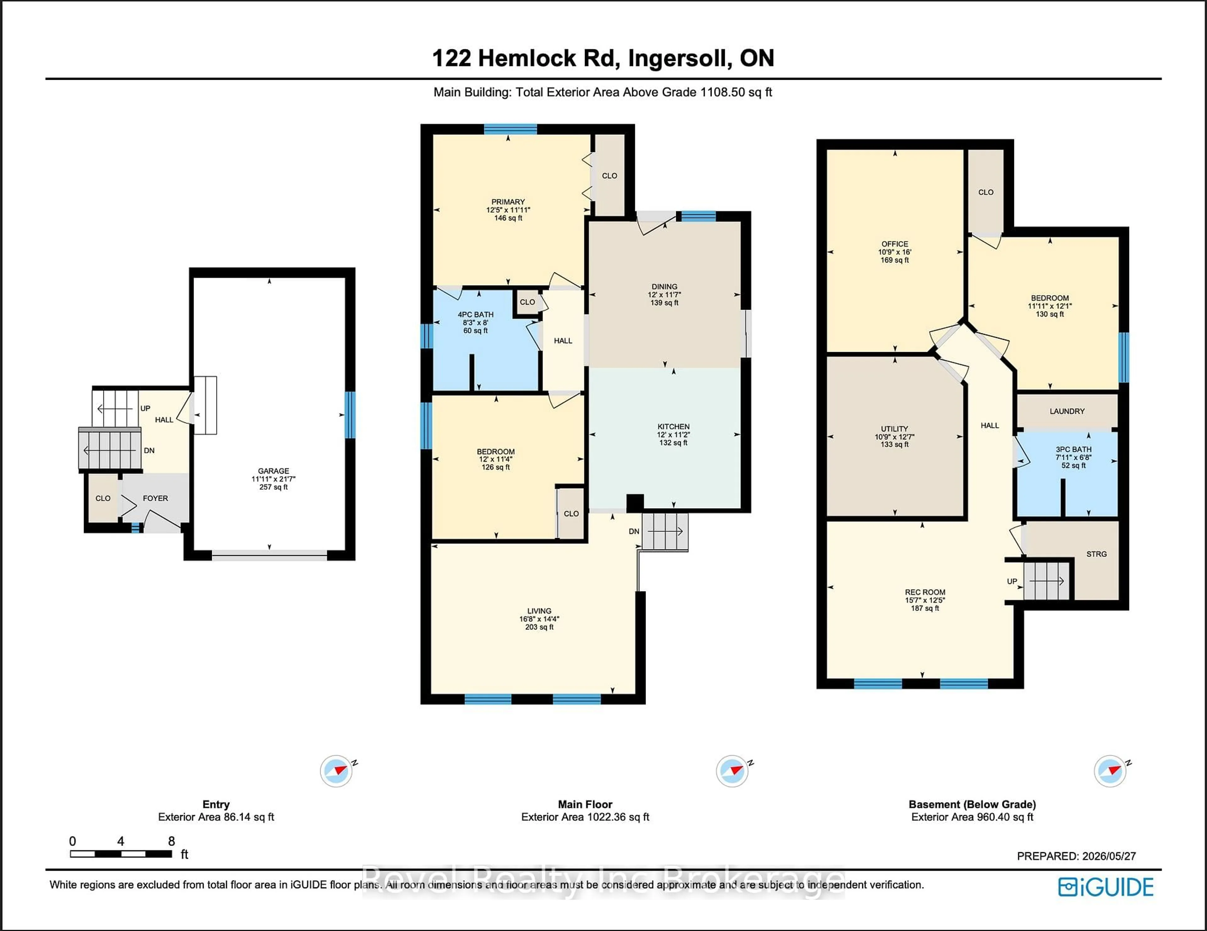 Floor plan for 122 Hemlock Rd, Ingersoll Ontario N5C 3Z6