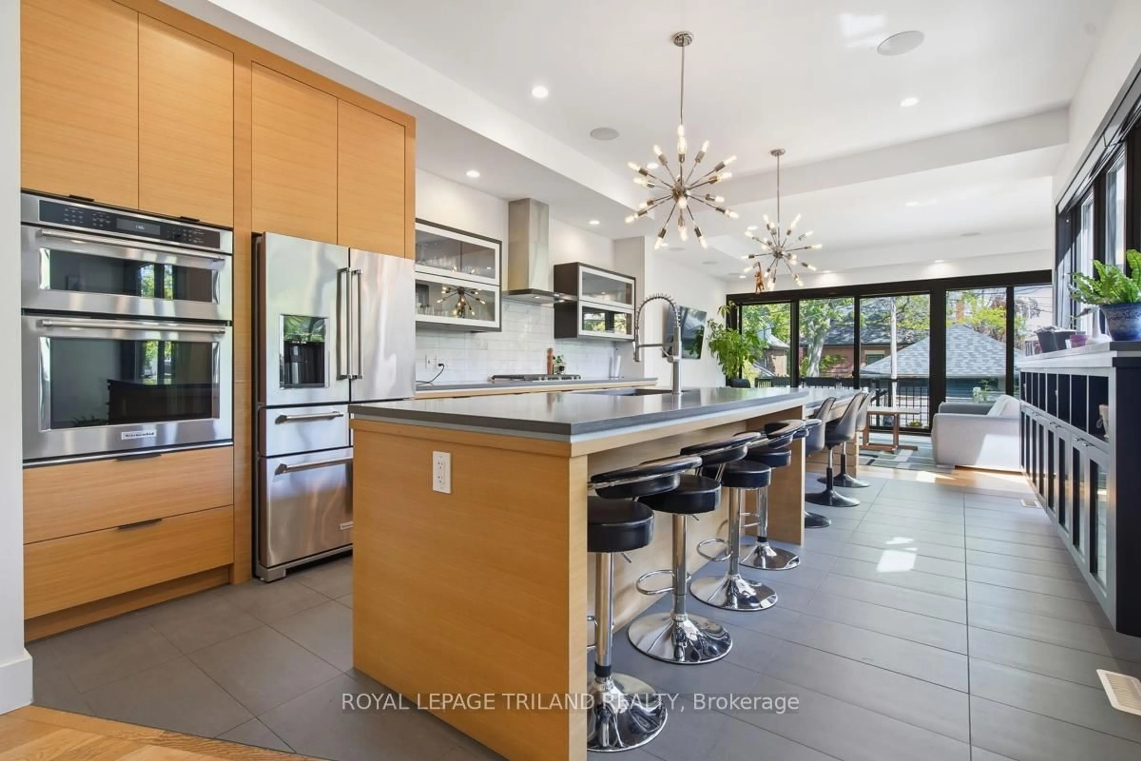 Contemporary kitchen, ceramic/tile floor for 20 Garfield Ave, London South Ontario N6C 2B5
