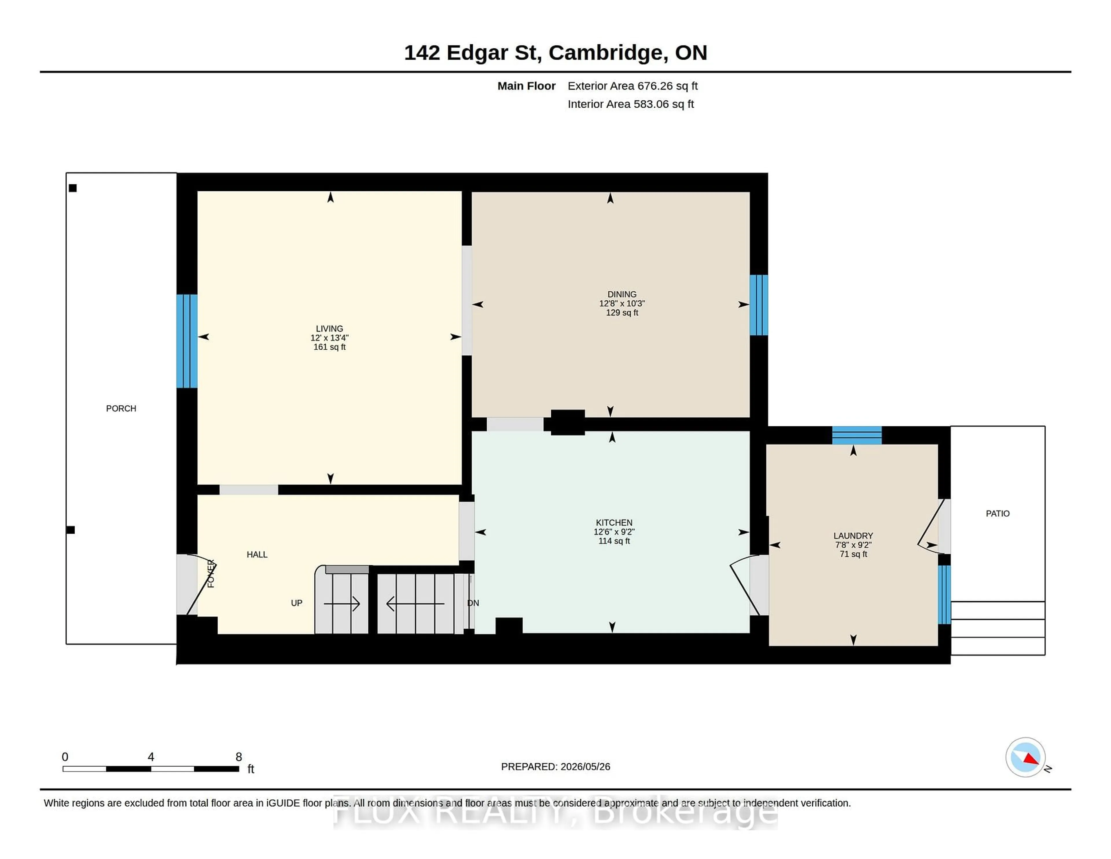 Floor plan for 142 Edgar St, Cambridge Ontario N3H 4H8