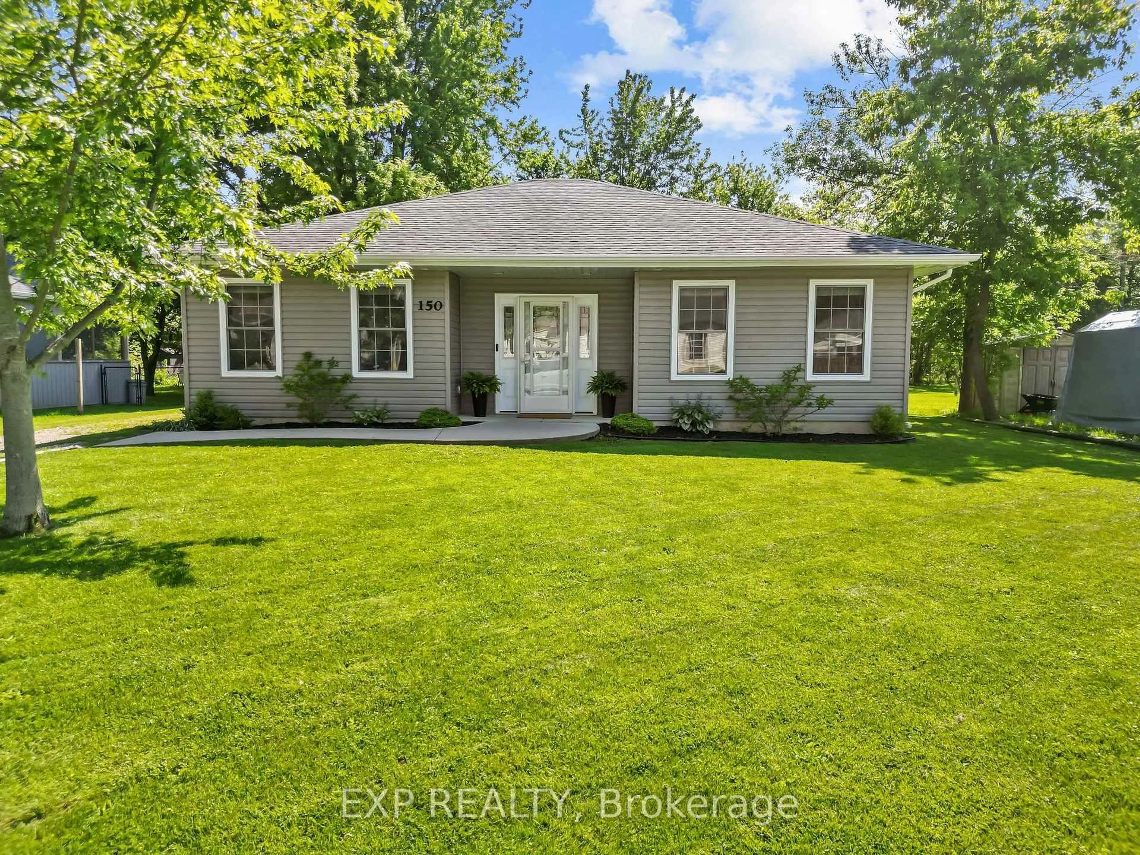 A pic from outside/outdoor area/front of a property/back of a property/a pic from drone, street for 150 O'Mara St, Southwest Middlesex Ontario N0L 1M0