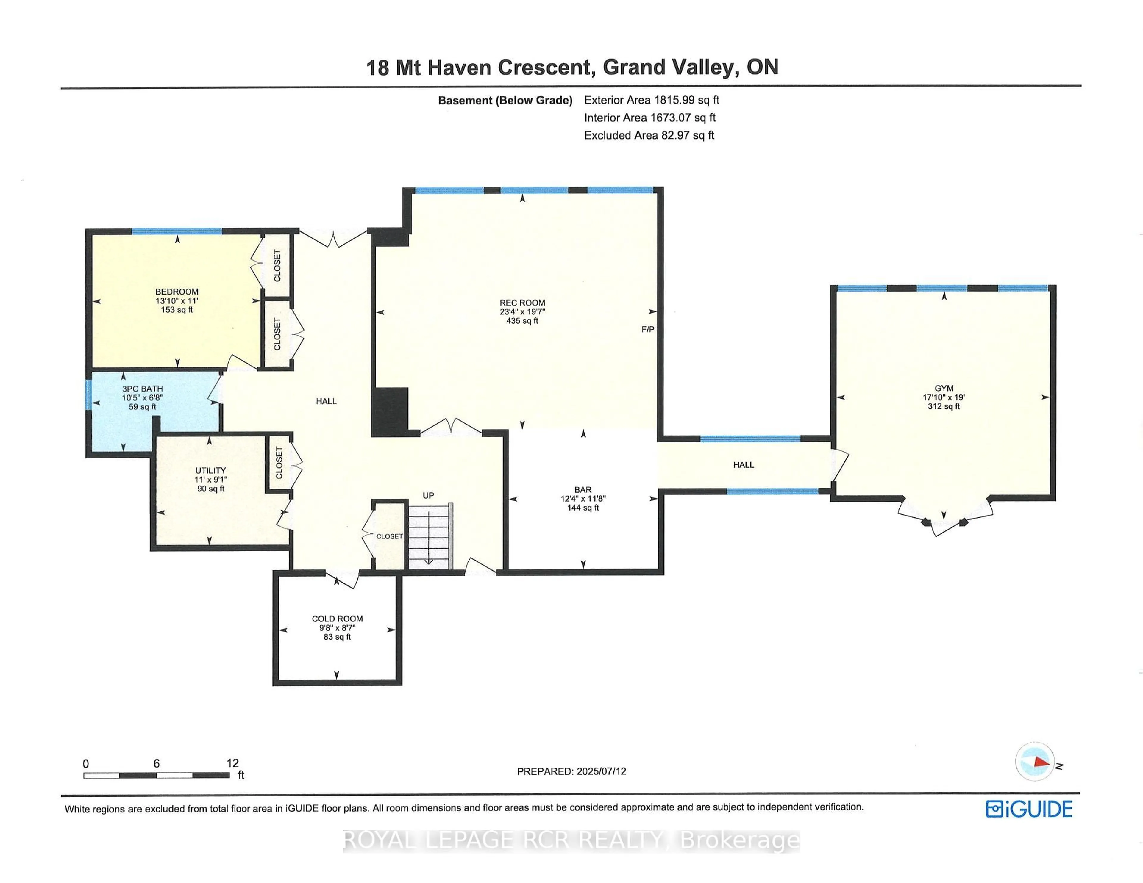 Floor plan for 18 Mount Haven Cres, East Luther Grand Valley Ontario L9W 5Y9