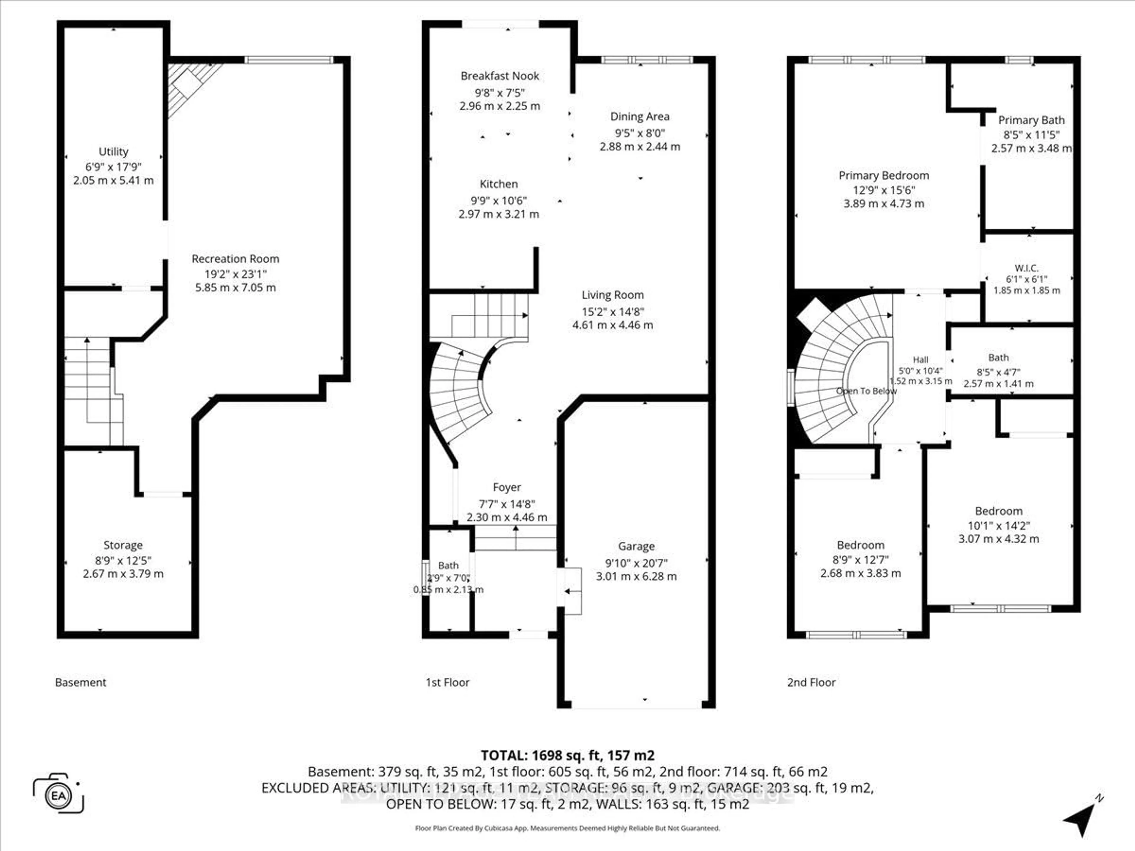 Floor plan for 345 Forestbrook St, Ottawa Ontario K2K 0B8